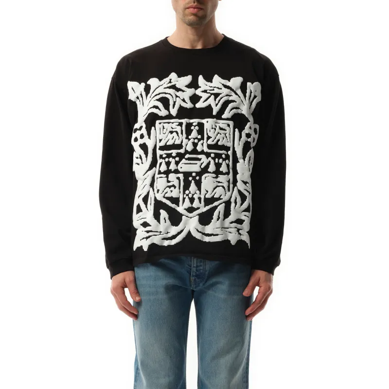 Rhude Long Sleeve T-Shirt in White/Black sold by MARAIS