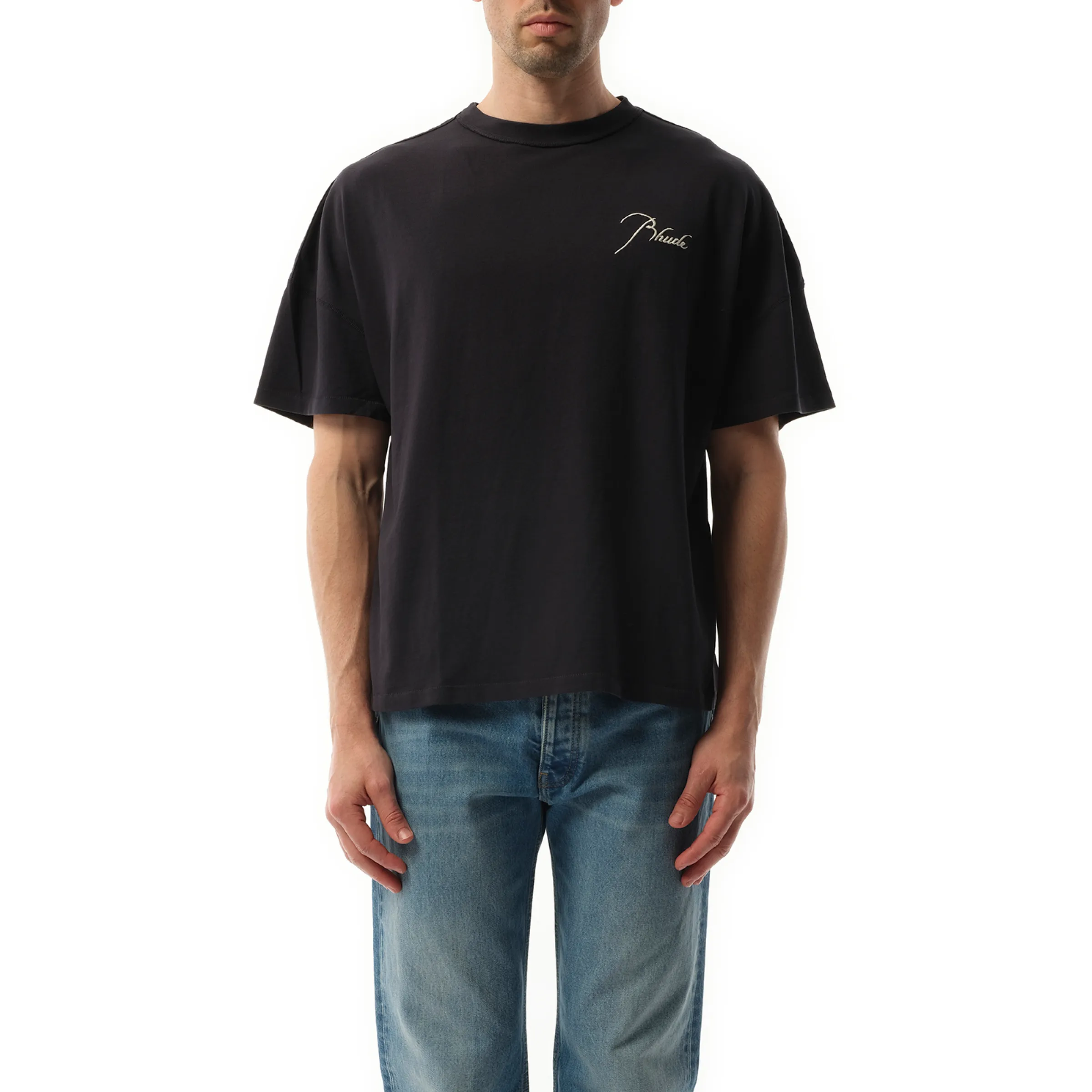 Rhude Reverse T-Shirt in Vintage Black sold by MARAIS