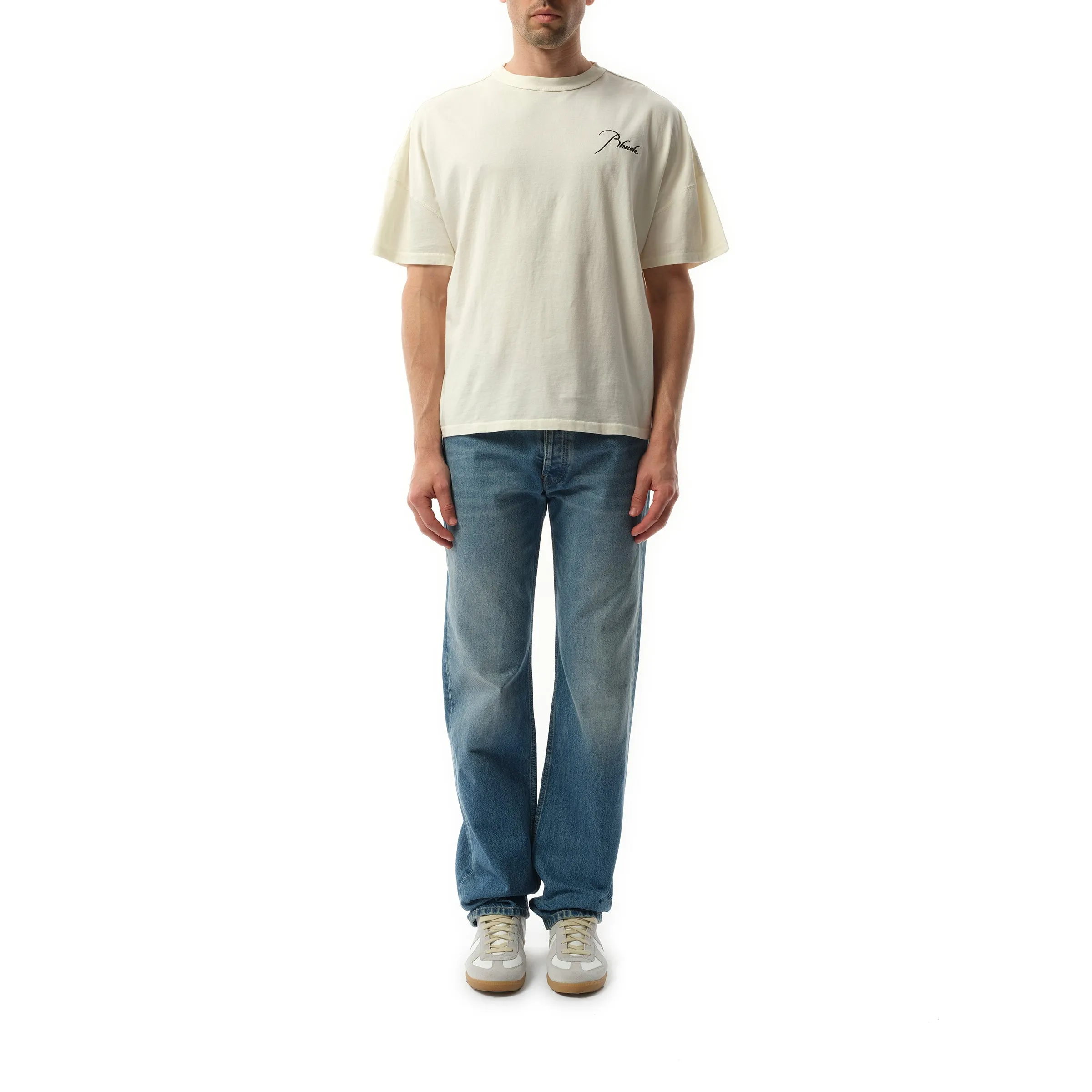 Rhude Reverse T-Shirt in Vintage White sold by MARAIS product image thumbnail 4