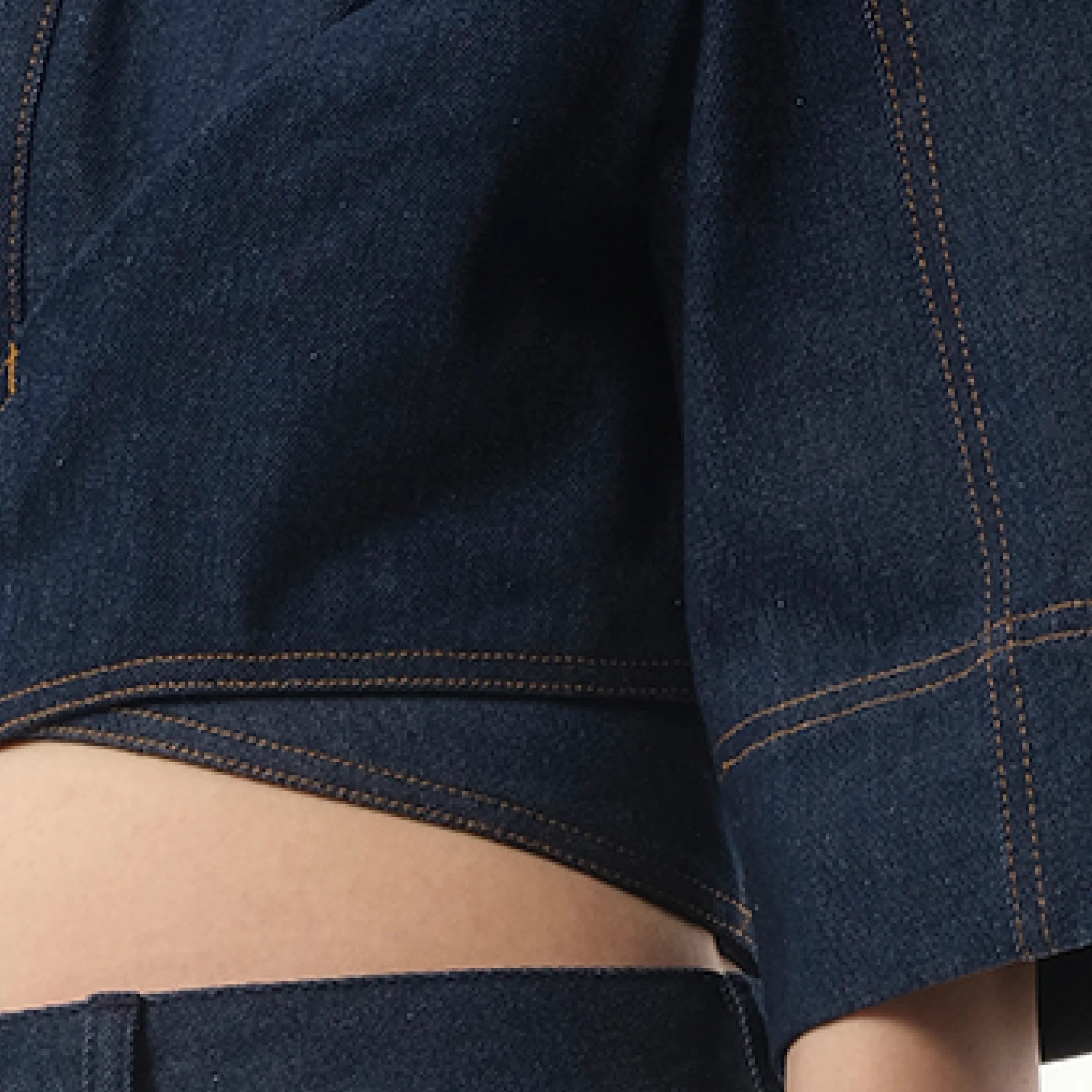 Le Haut De-Nimes Shirt in Navy/Tabac sold by MARAIS product image thumbnail 3