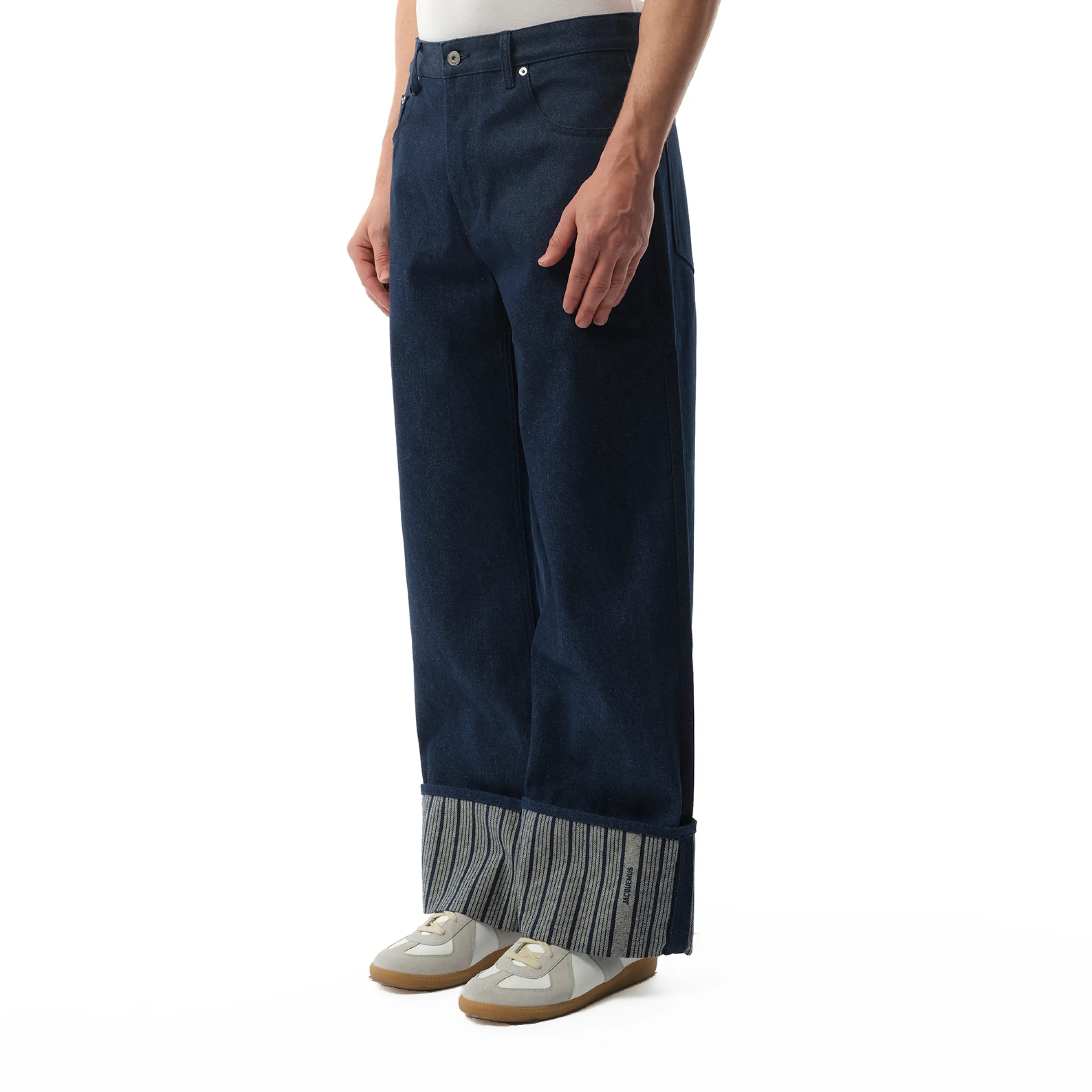 Le De-Nimes Large in Navy/Navy Stripe sold by MARAIS product image thumbnail 5