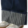 Le De-Nimes Large in Navy/Navy Stripe sold by MARAIS