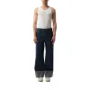 Le De-Nimes Large in Navy/Navy Stripe sold by MARAIS