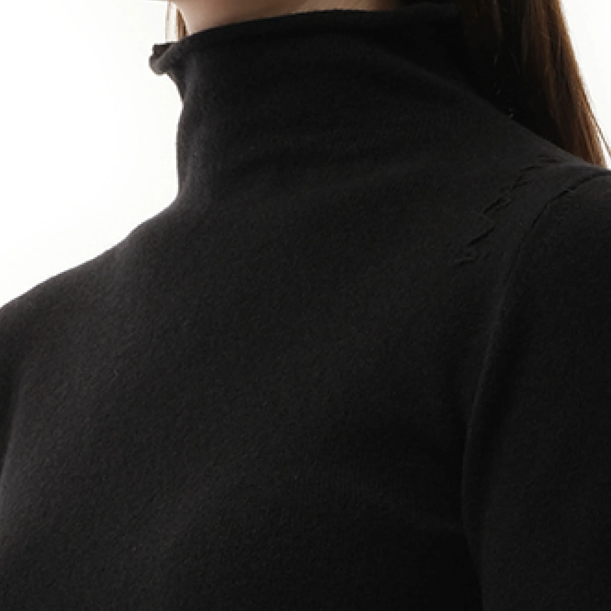 Short Sleeve Turtleneck Sweater in Black sold by MARAIS product image thumbnail 3