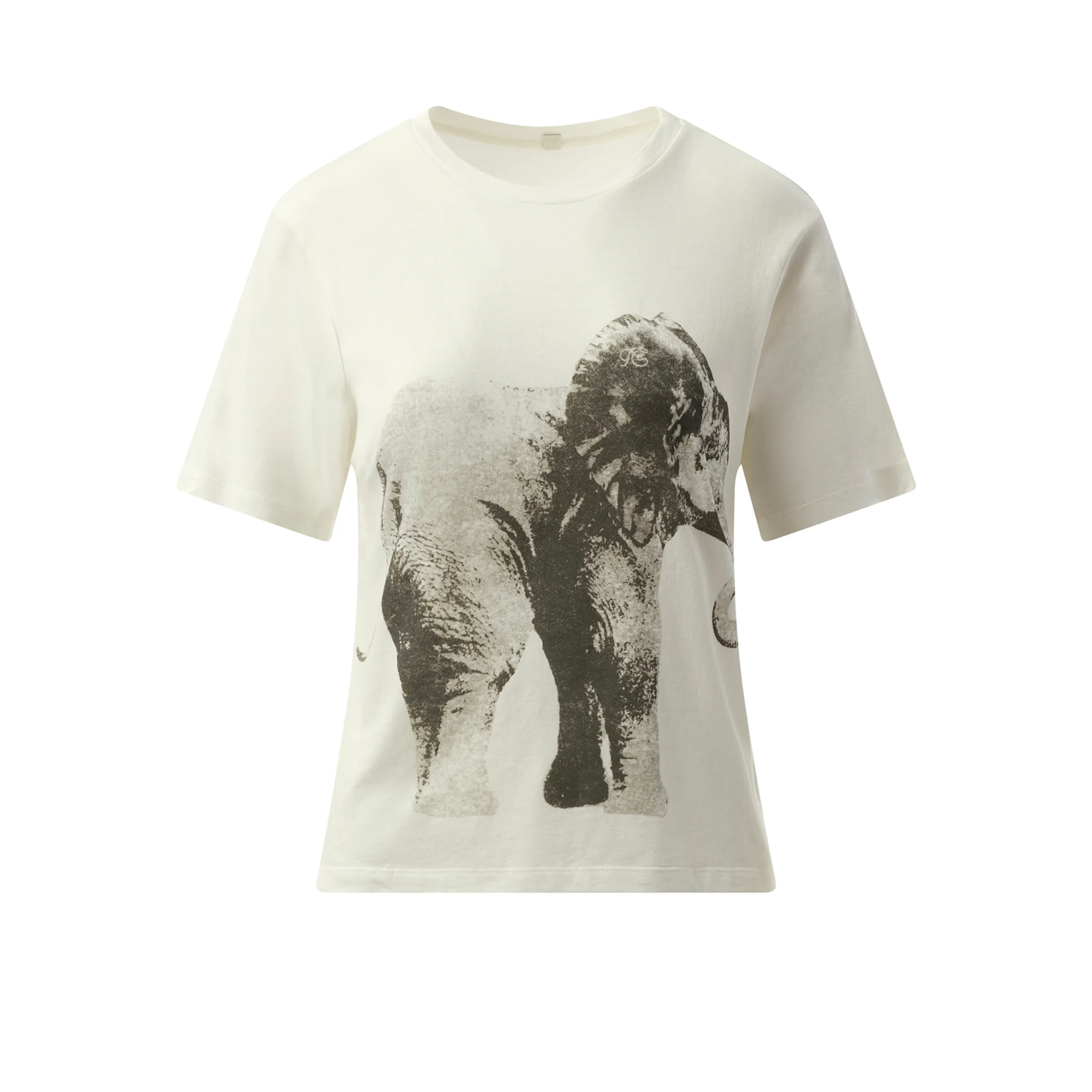 Elephant Printed T-Shirt in White sold by MARAIS product image thumbnail 2