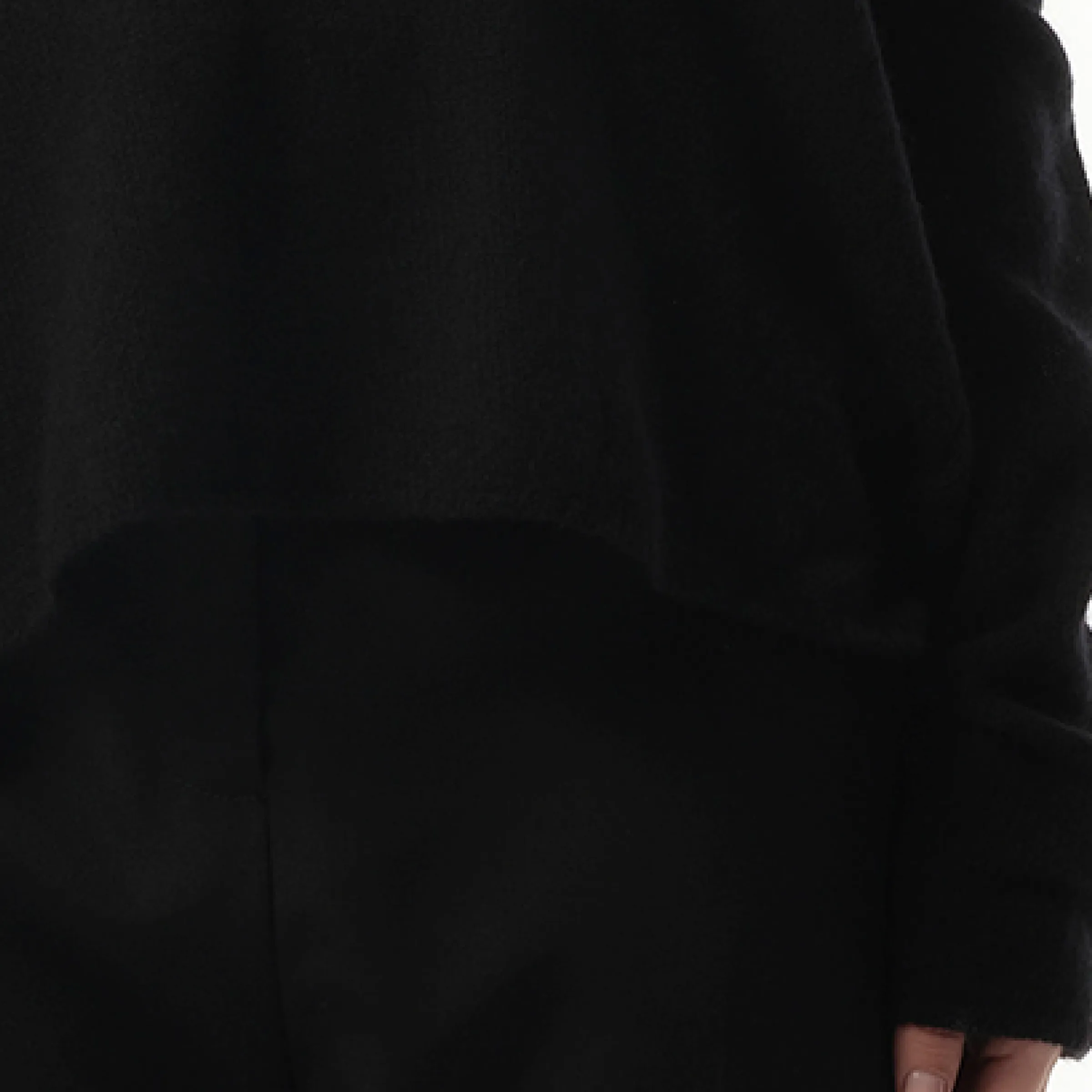 V-Neck Oversized Knitwear Sweater in Black sold by MARAIS product image thumbnail 3