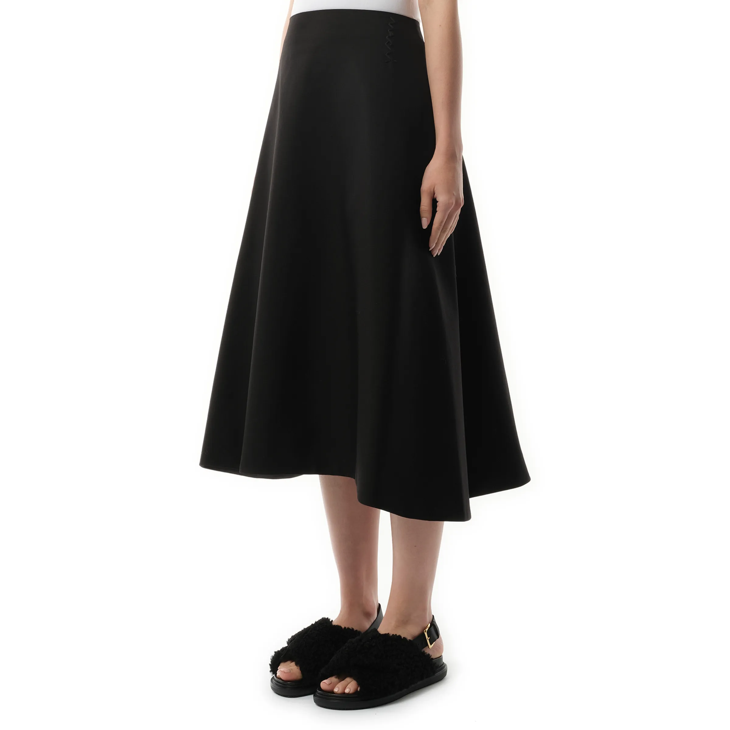 Midi Circle Skirt in Black sold by MARAIS product image thumbnail 5