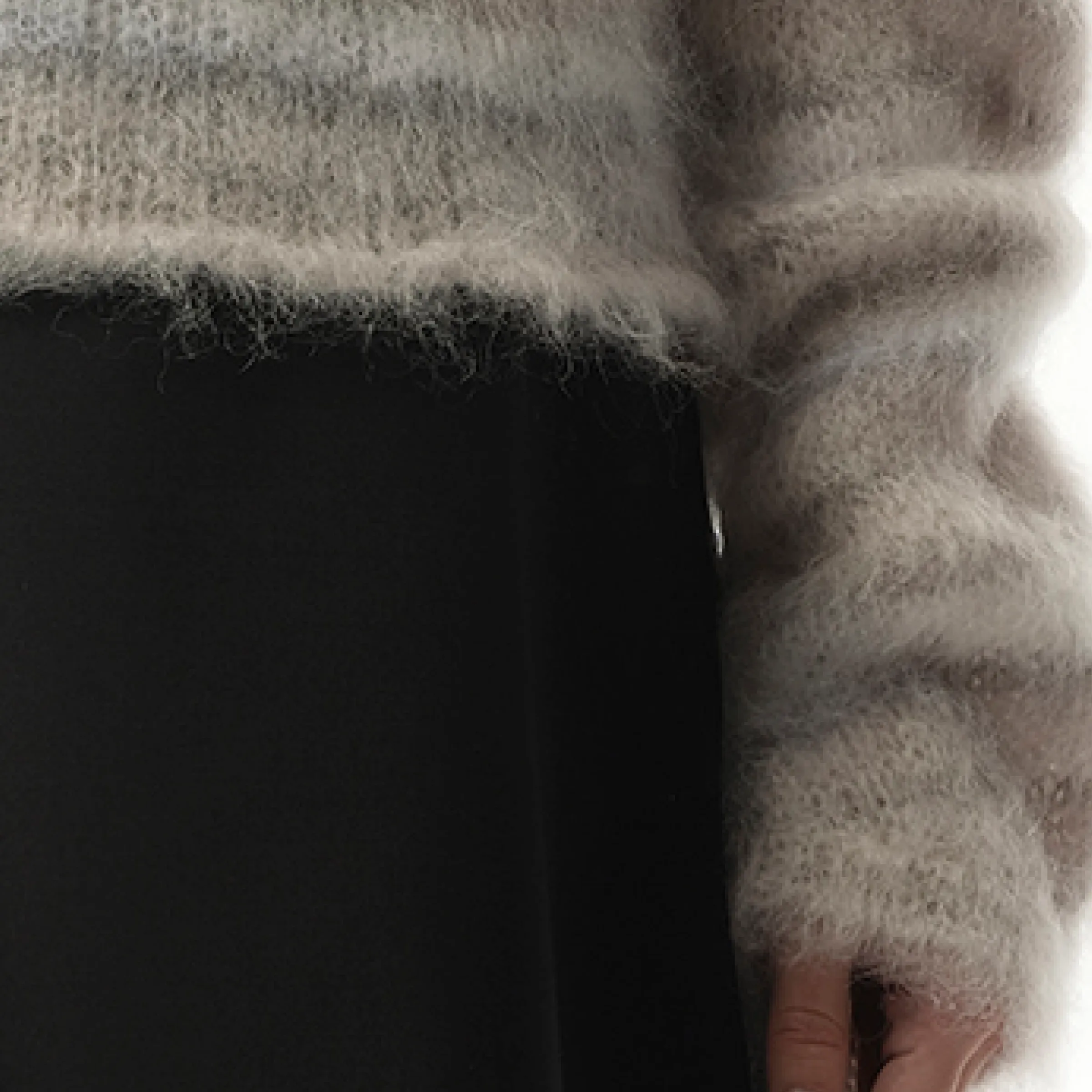 Fuzzy Wuzzy Brushed Sweater in Tonic sold by MARAIS product image thumbnail 3