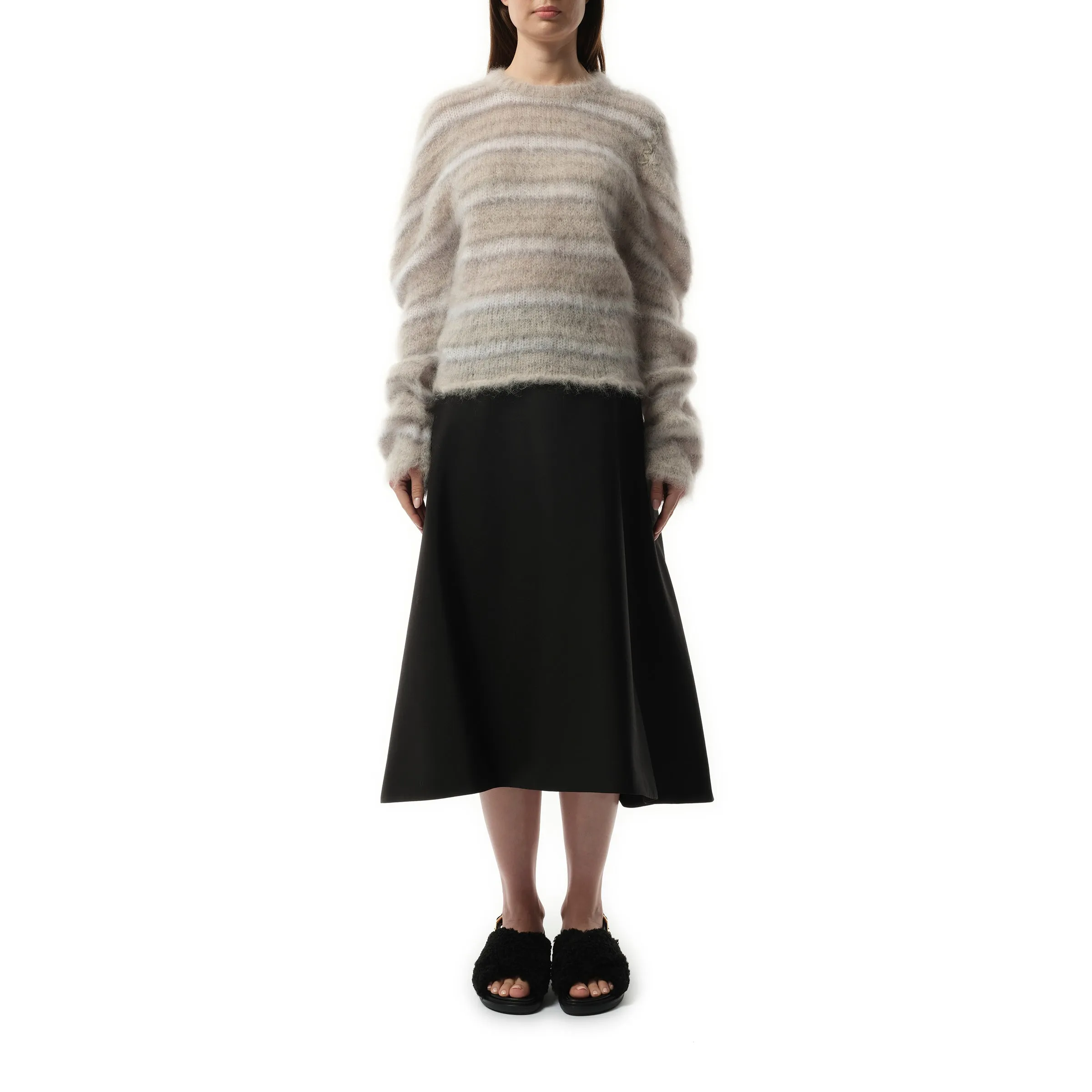 Fuzzy Wuzzy Brushed Sweater in Tonic sold by MARAIS product image thumbnail 4