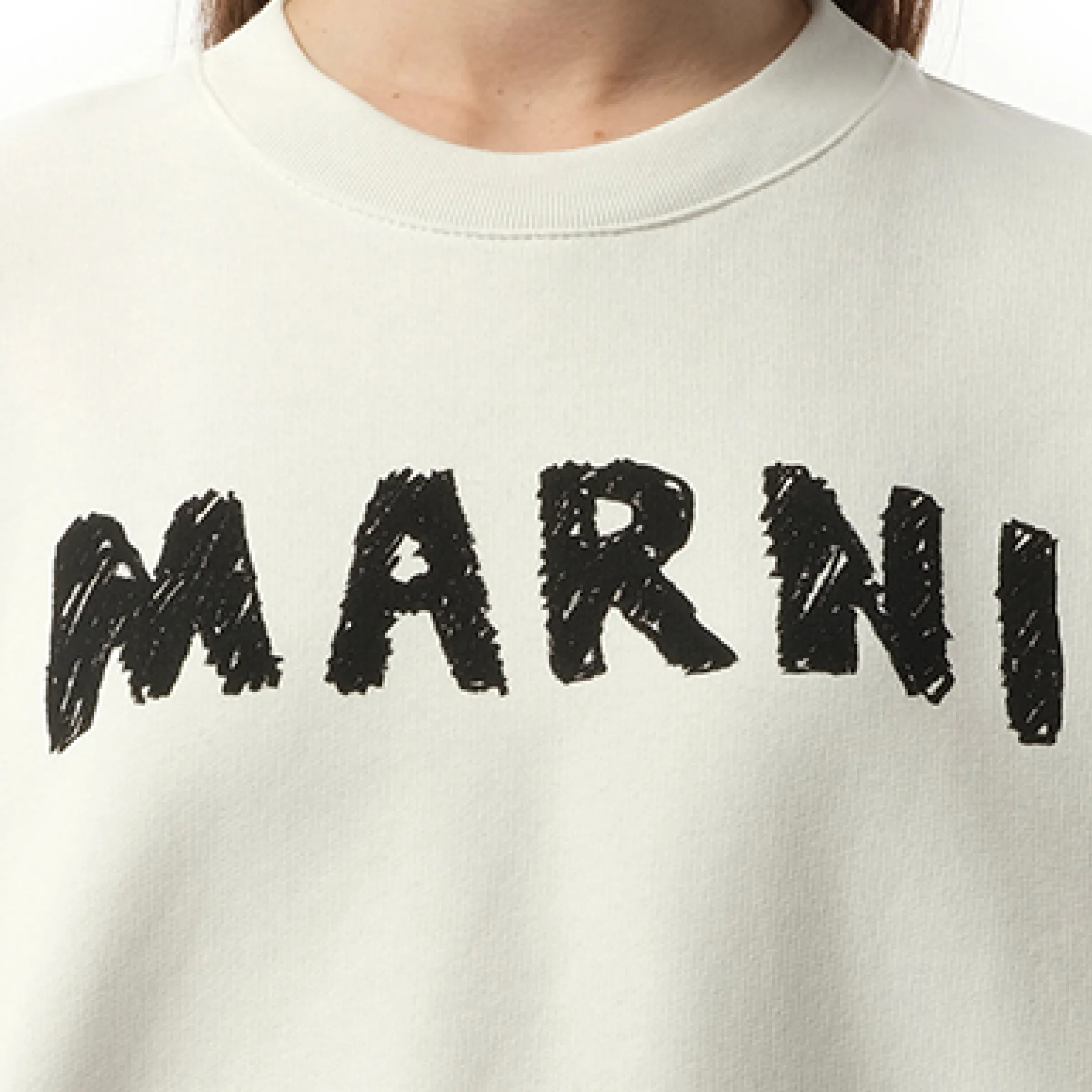 Logo Sweatshirt in Natural White sold by MARAIS product image thumbnail 3