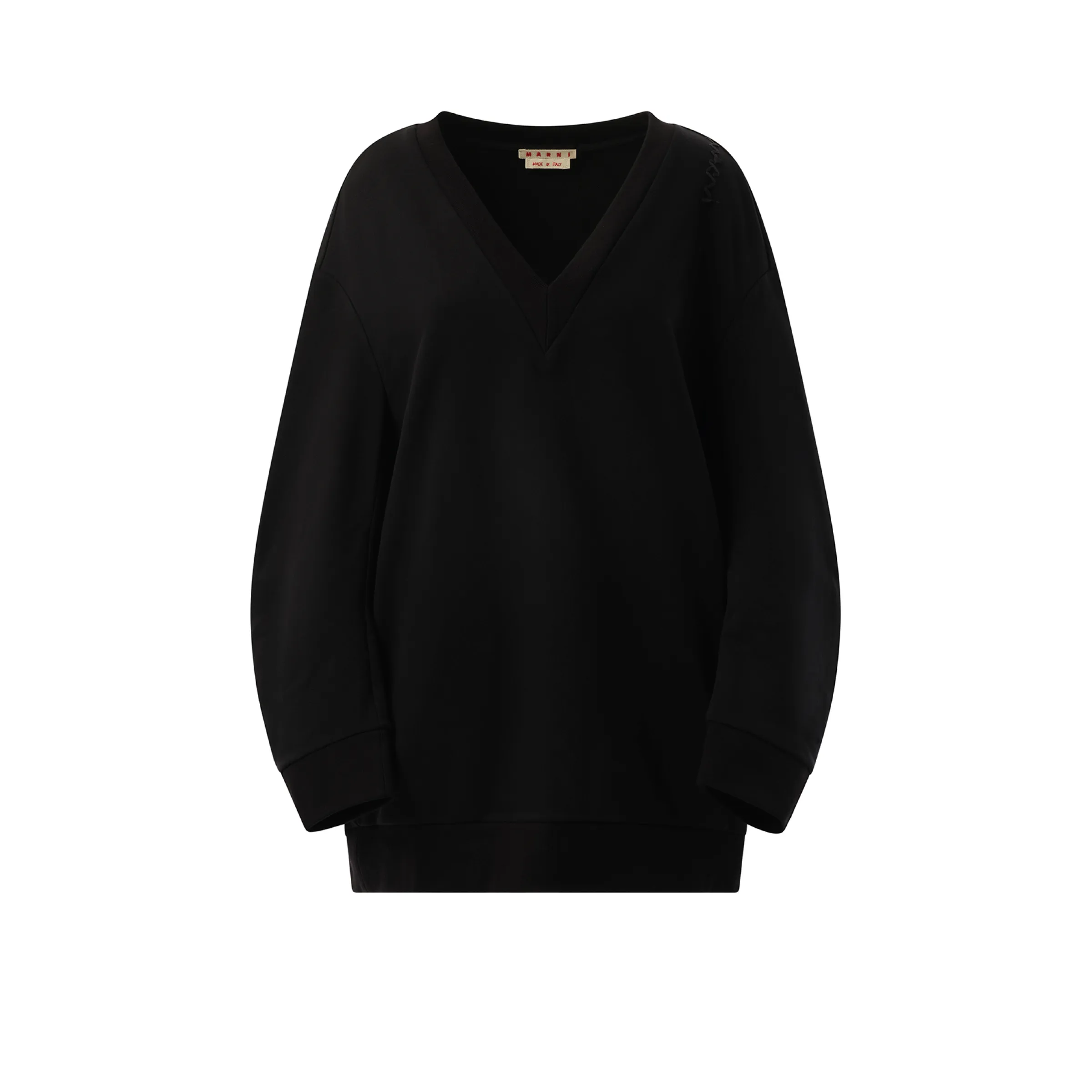 Oversized Sweatshirt Dress in Black sold by MARAIS product image thumbnail 2