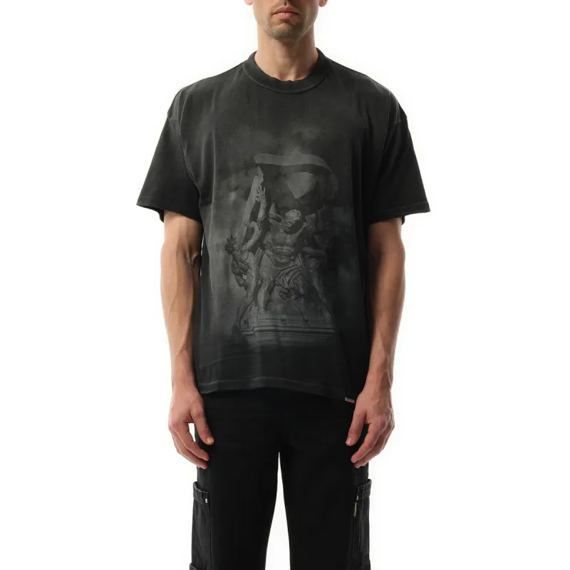Atlas T-Shirt in Stained Black made by MARAIS