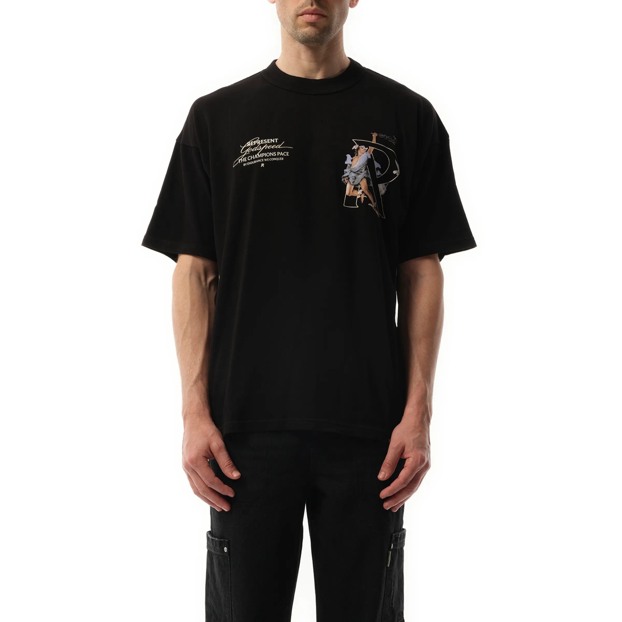 Hermes T-Shirt in Jet Black sold by MARAIS
