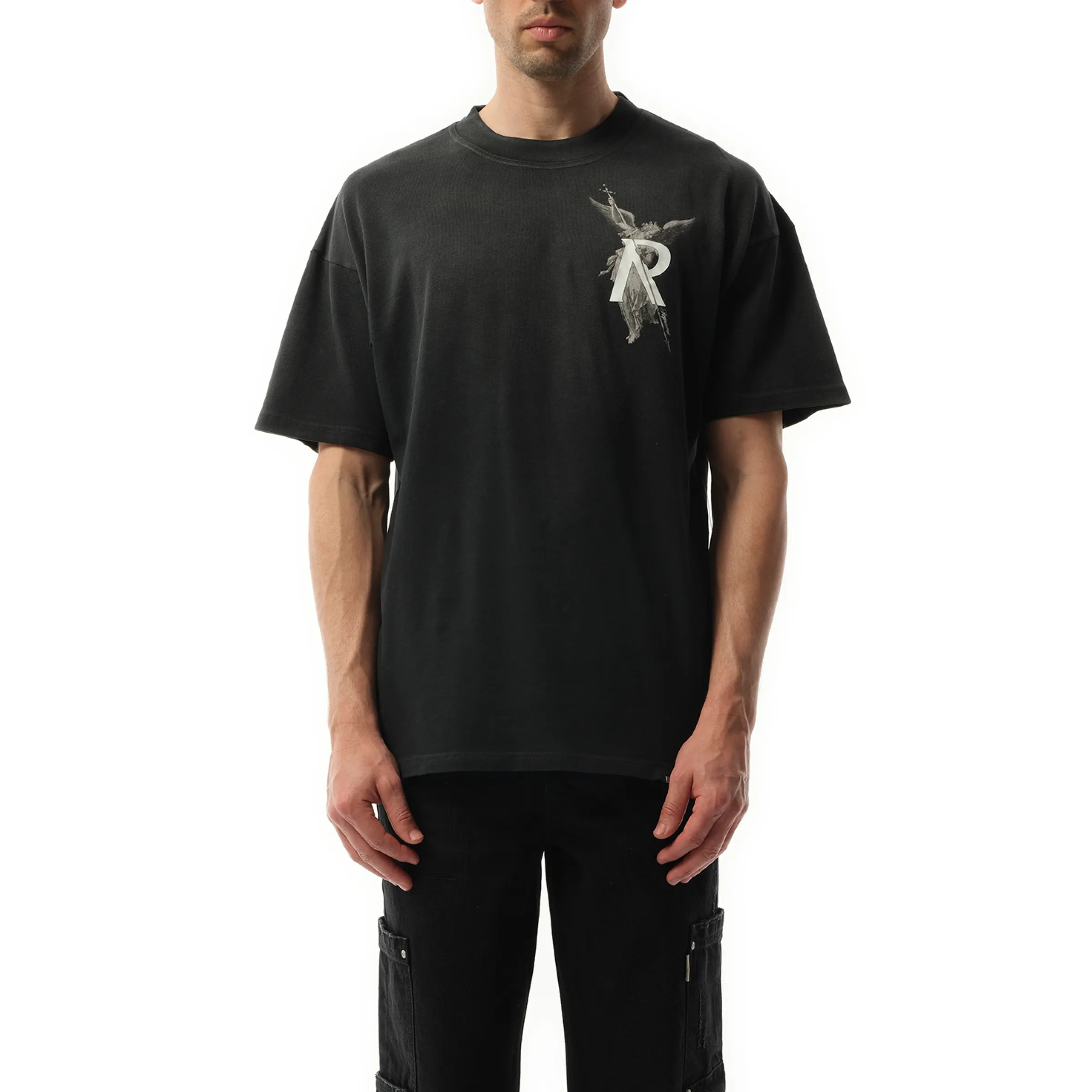 Archangel T-Shirt in Stained Black sold by MARAIS