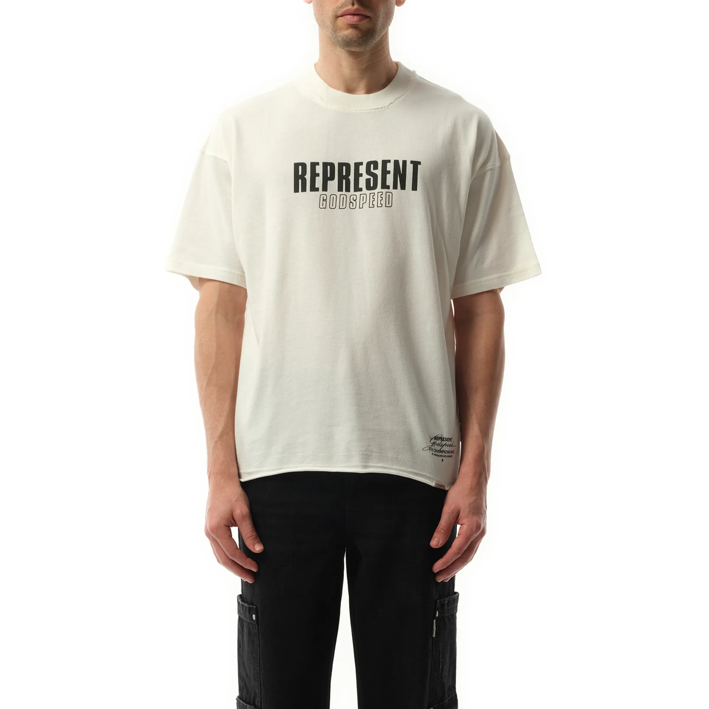 Godspeed T-Shirt Flat White sold by MARAIS