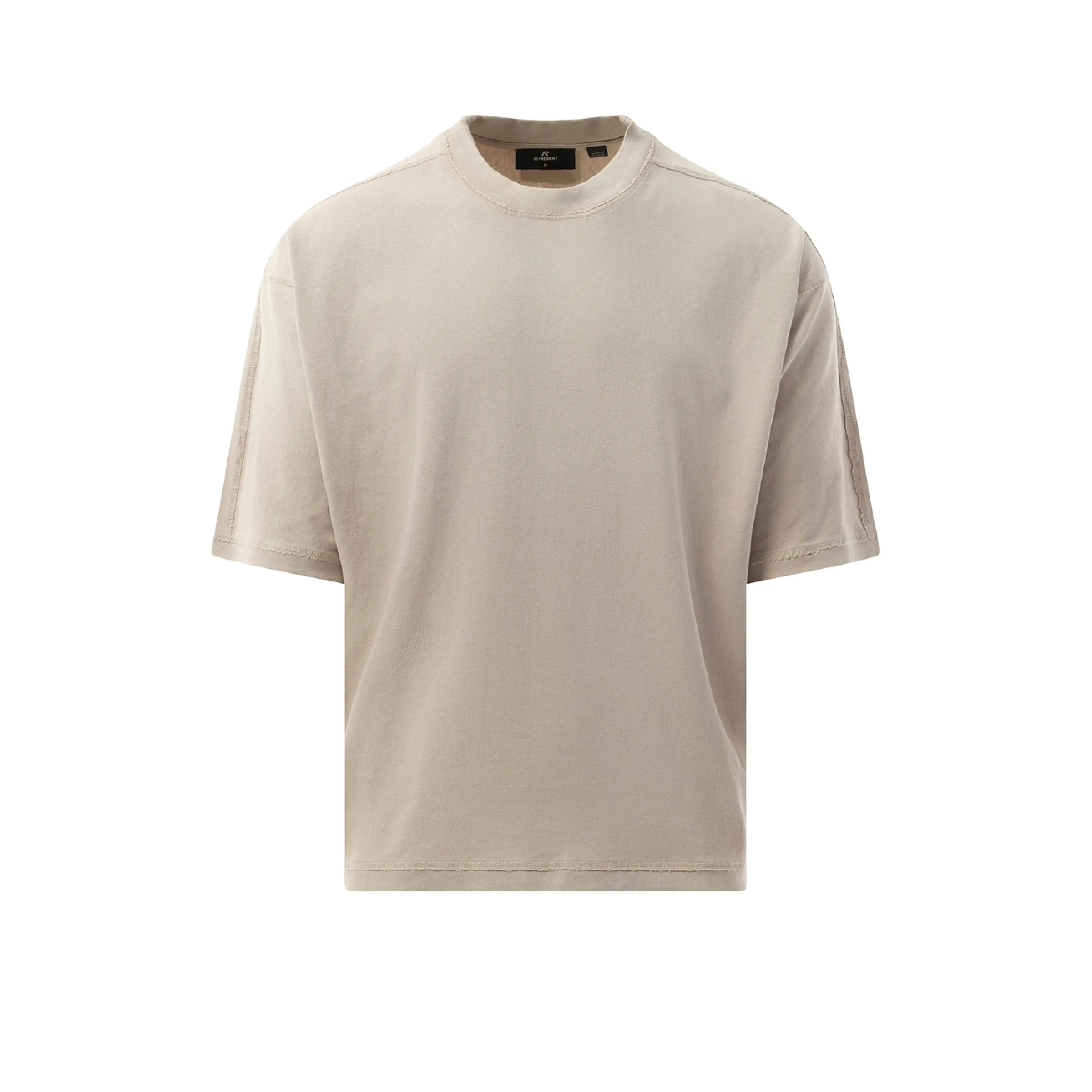 Stepped Hem T-Shirt in Oat sold by MARAIS product image thumbnail 2