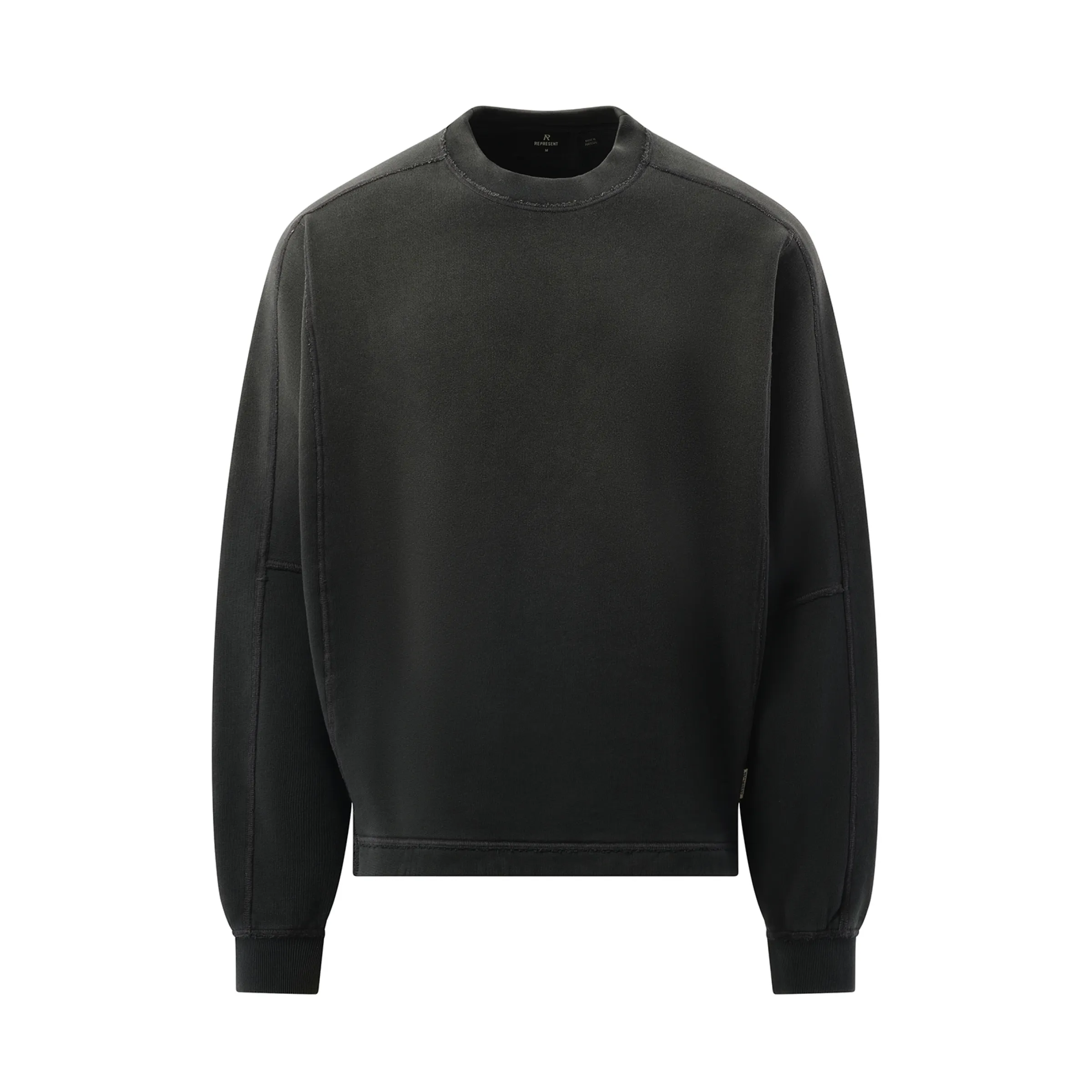 Step Hem Sweatshirt in Stained Black sold by MARAIS product image thumbnail 2