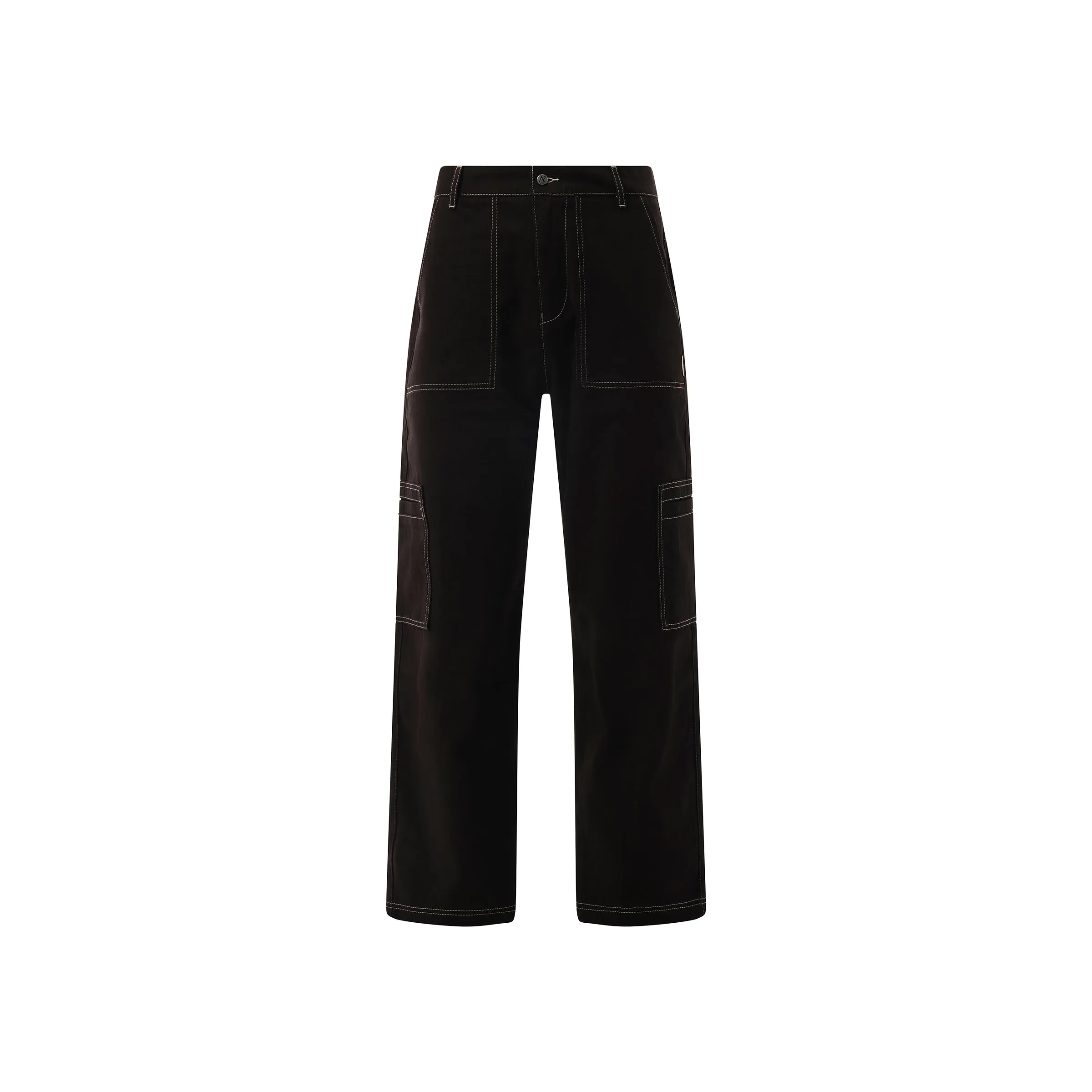 Contrast Stitch Pants in Jet Black sold by MARAIS product image thumbnail 2