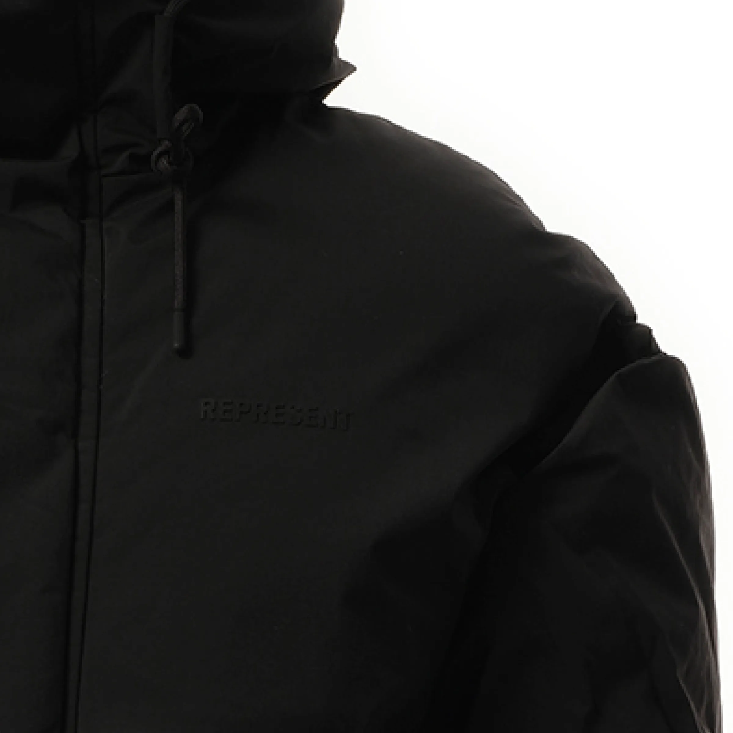 Layered Hooded Puffer in Jet Black sold by MARAIS product image thumbnail 3
