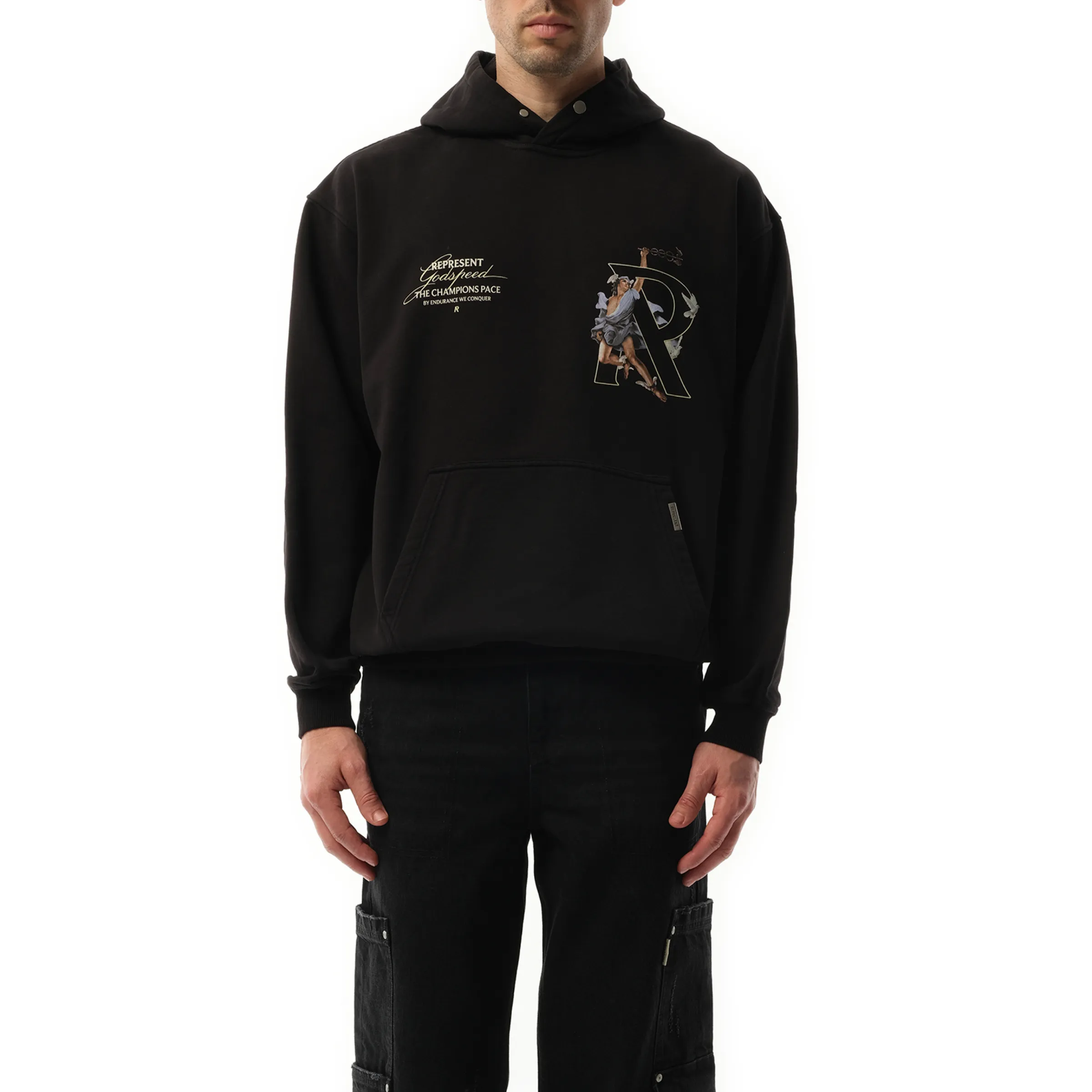 Hermes Hoodie in Jet Black sold by MARAIS