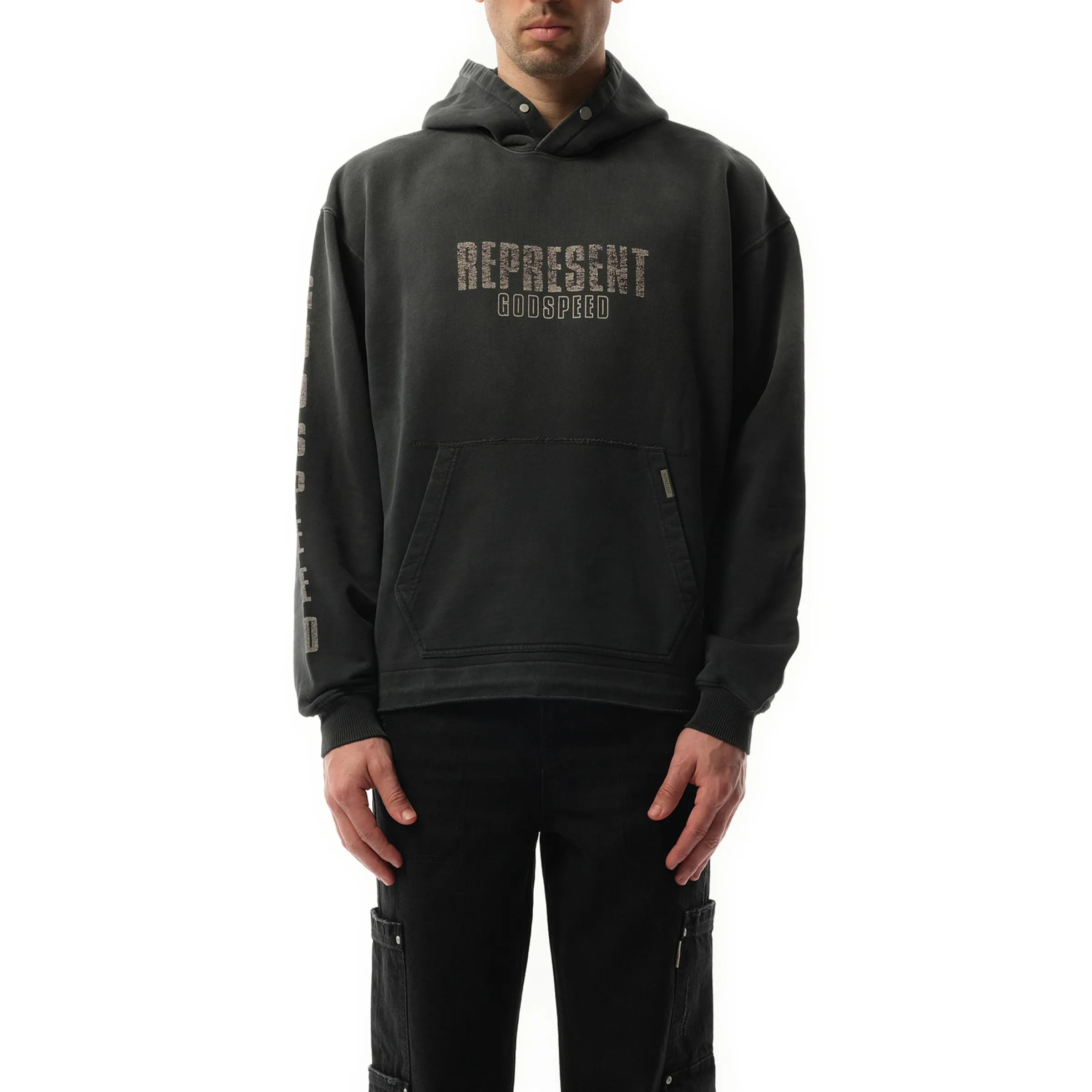 Godspeed Hoodie in Aged Black sold by MARAIS