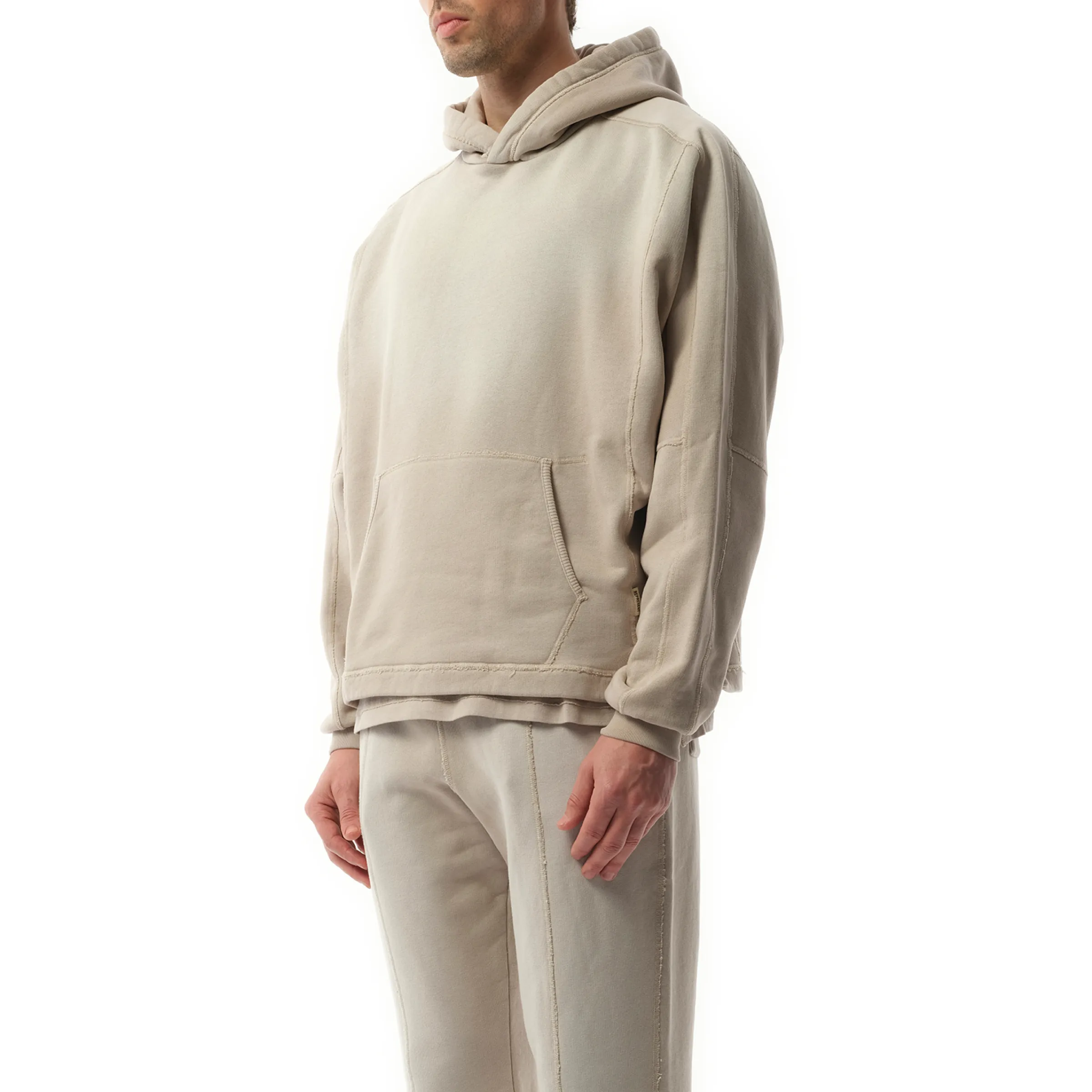 Step Hem Hoodie in Oat sold by MARAIS product image thumbnail 5