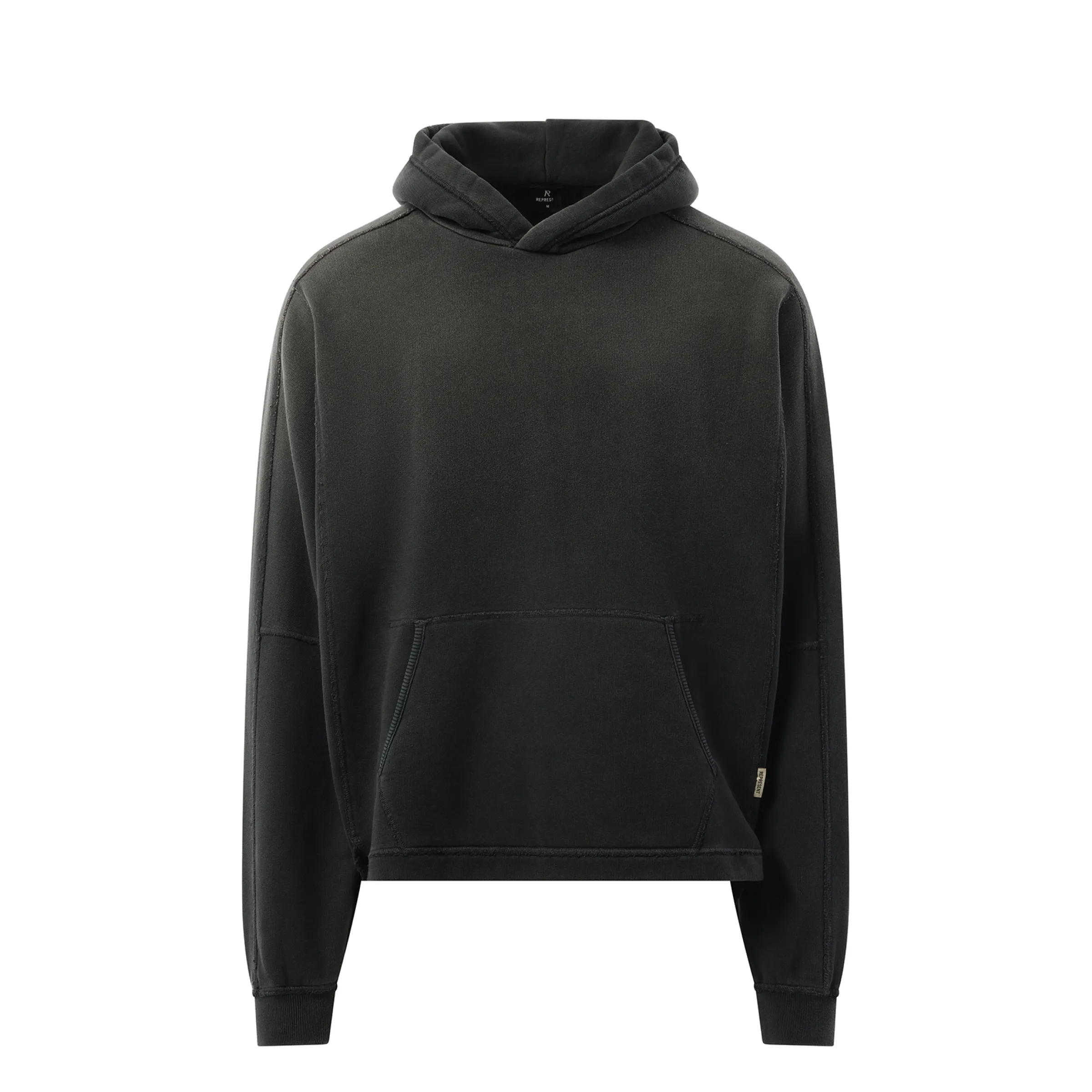 Step Hem Hoodie in Stained Black sold by MARAIS product image thumbnail 2