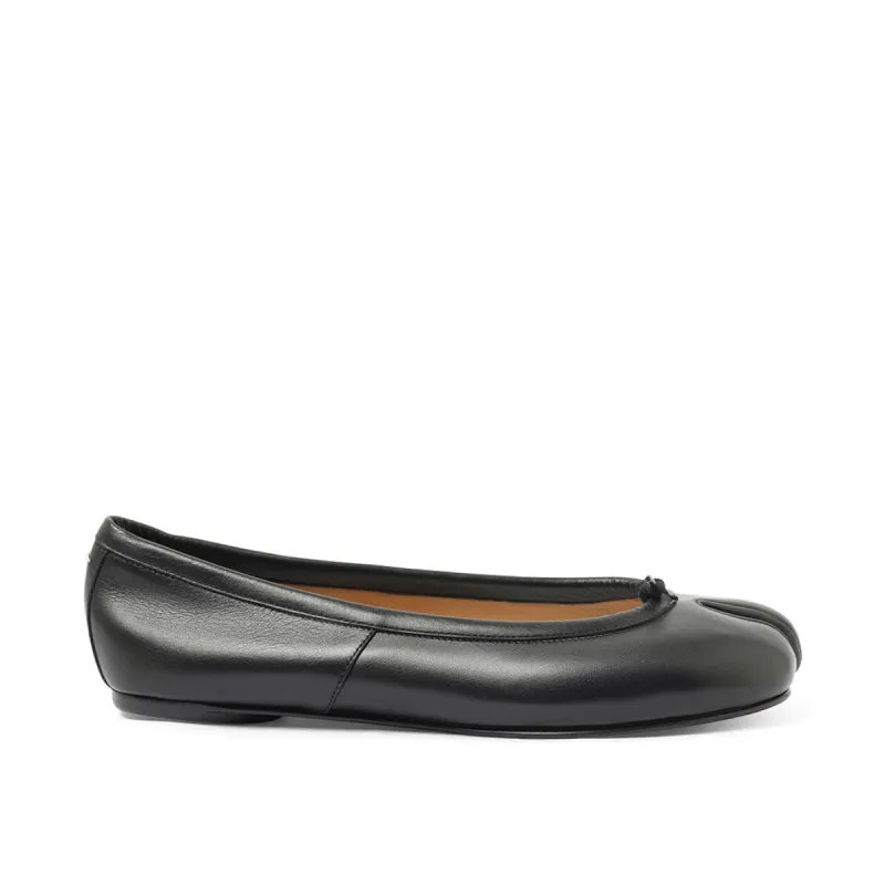 Tabi Flat Ballerina in Black sold by MARAIS