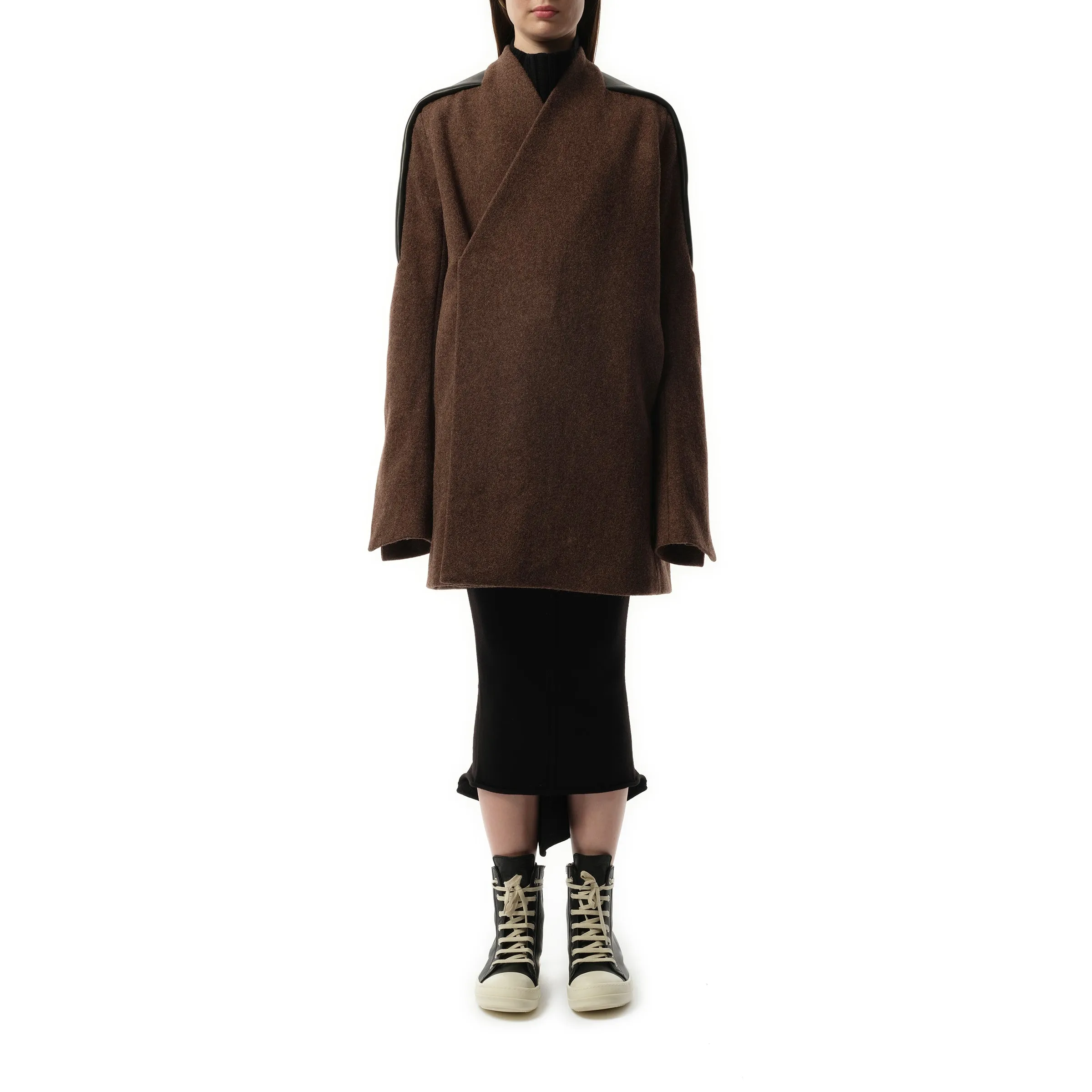 Officer Jacket in Brown/Black/Thulian sold by MARAIS product image thumbnail 5