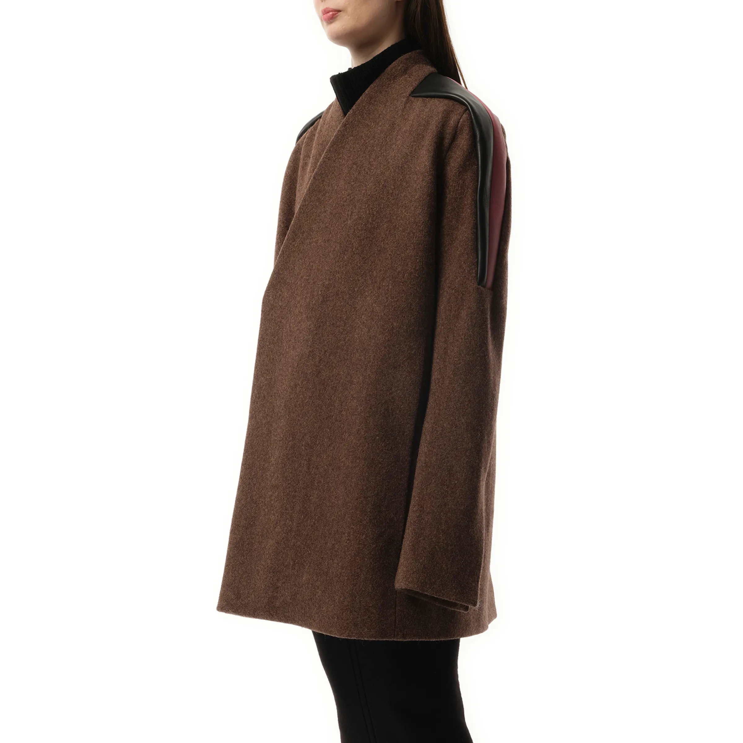 Officer Jacket in Brown/Black/Thulian sold by MARAIS product image thumbnail 4