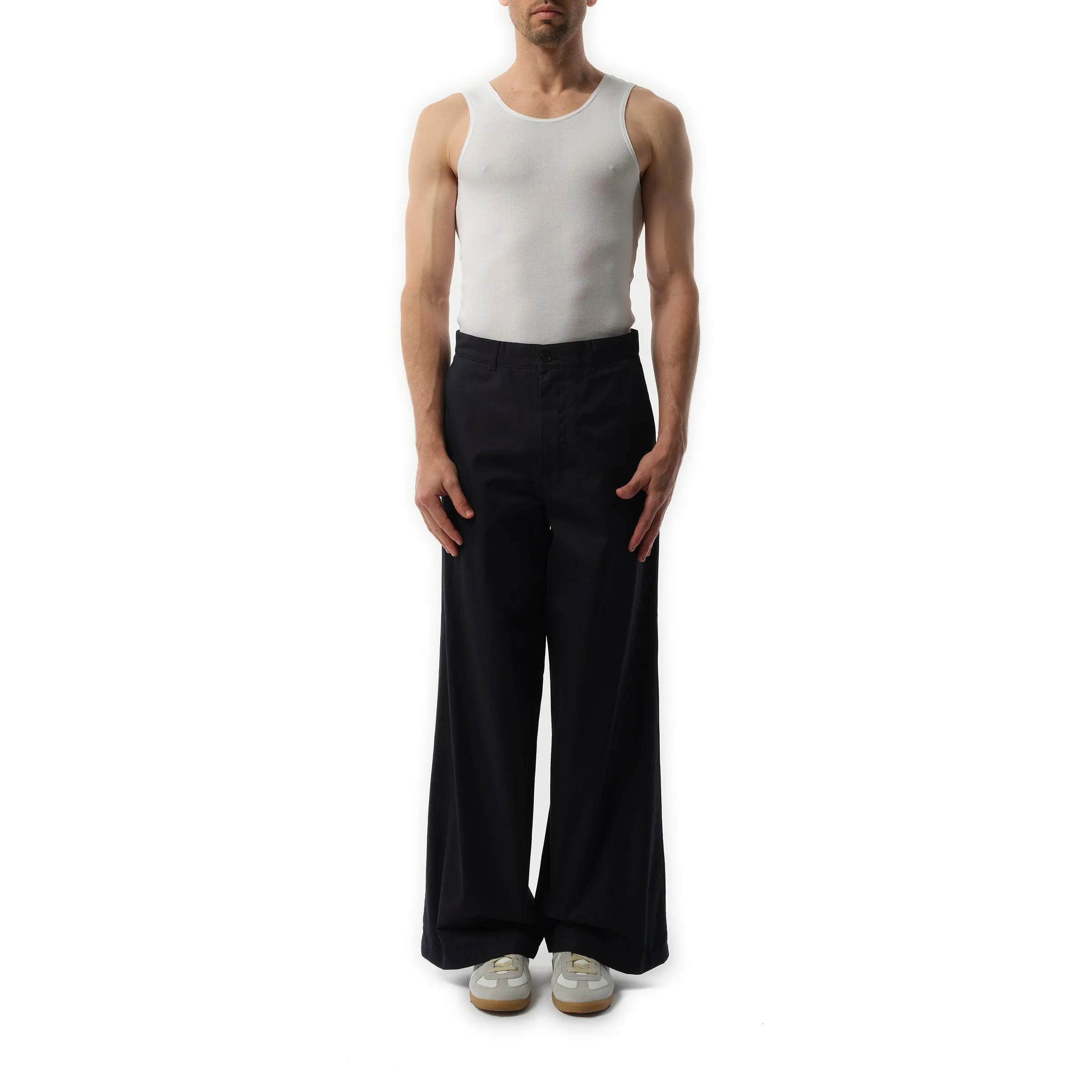 Baggy Pants in Navy sold by MARAIS product image thumbnail 4