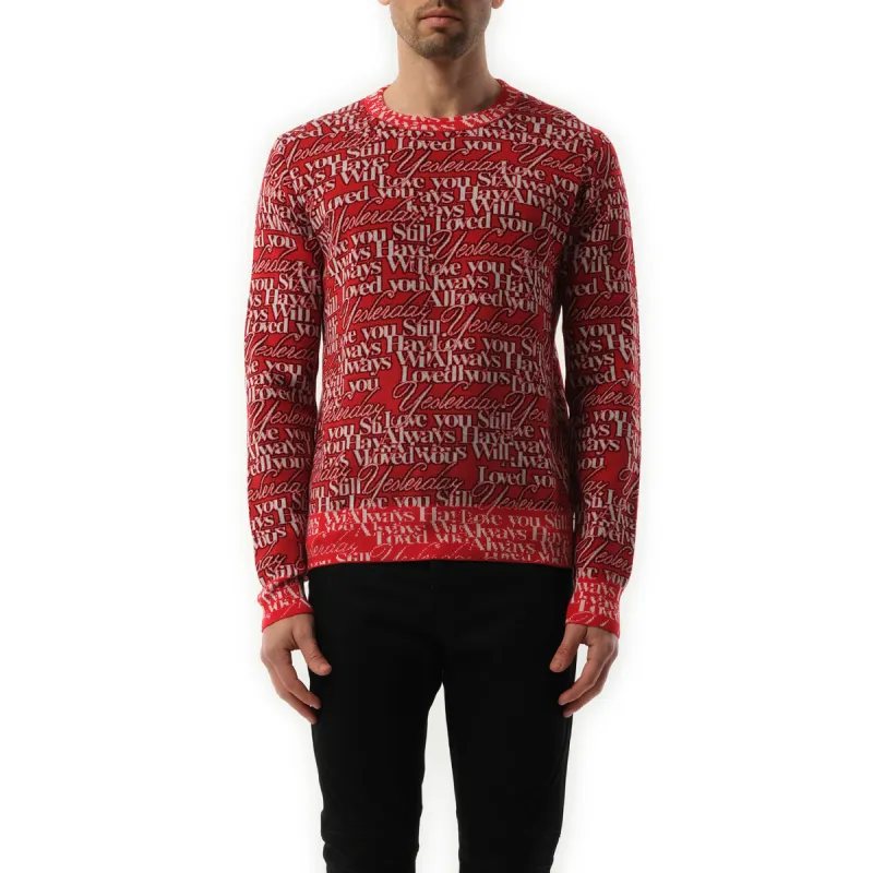 Long Sleeve Crewneck in Red sold by MARAIS