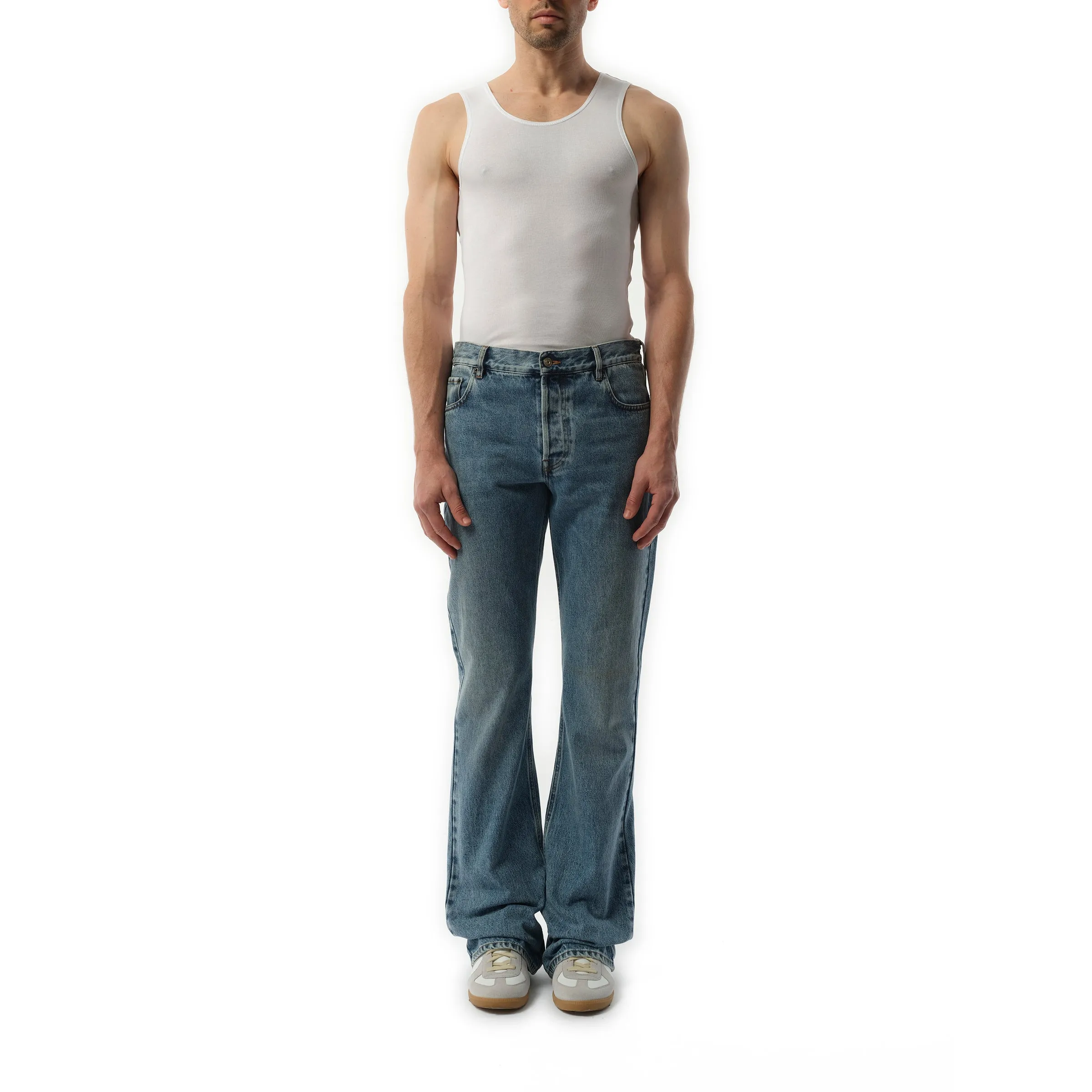 Boot Cut Jeans in Blue sold by MARAIS product image thumbnail 4