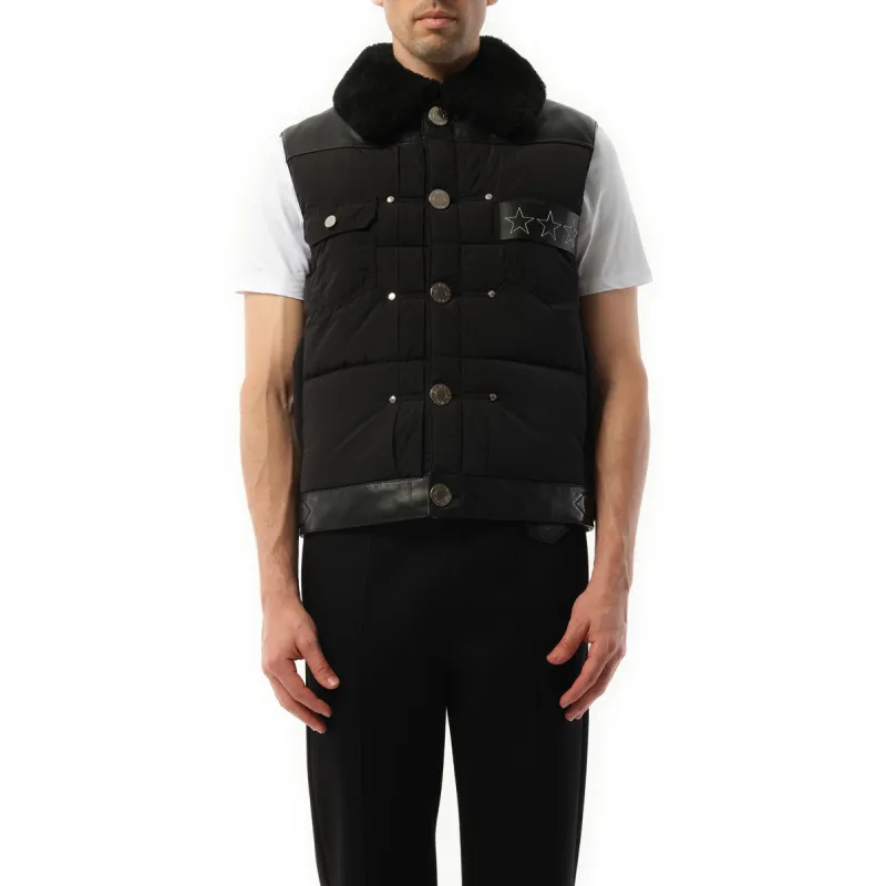 Sleeveless Jacket in Black sold by MARAIS