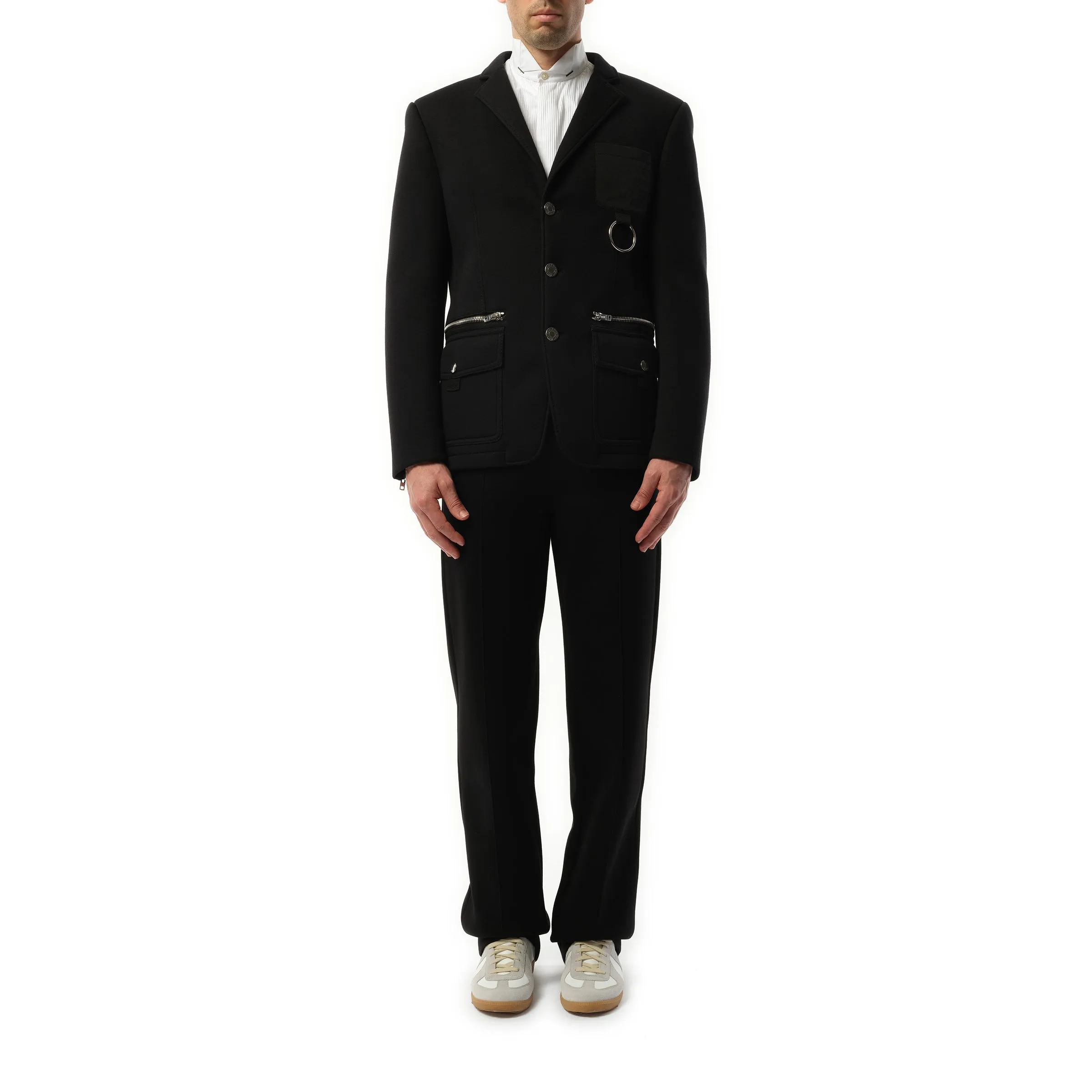 Bonded Suit Jacket in Black sold by MARAIS product image thumbnail 4