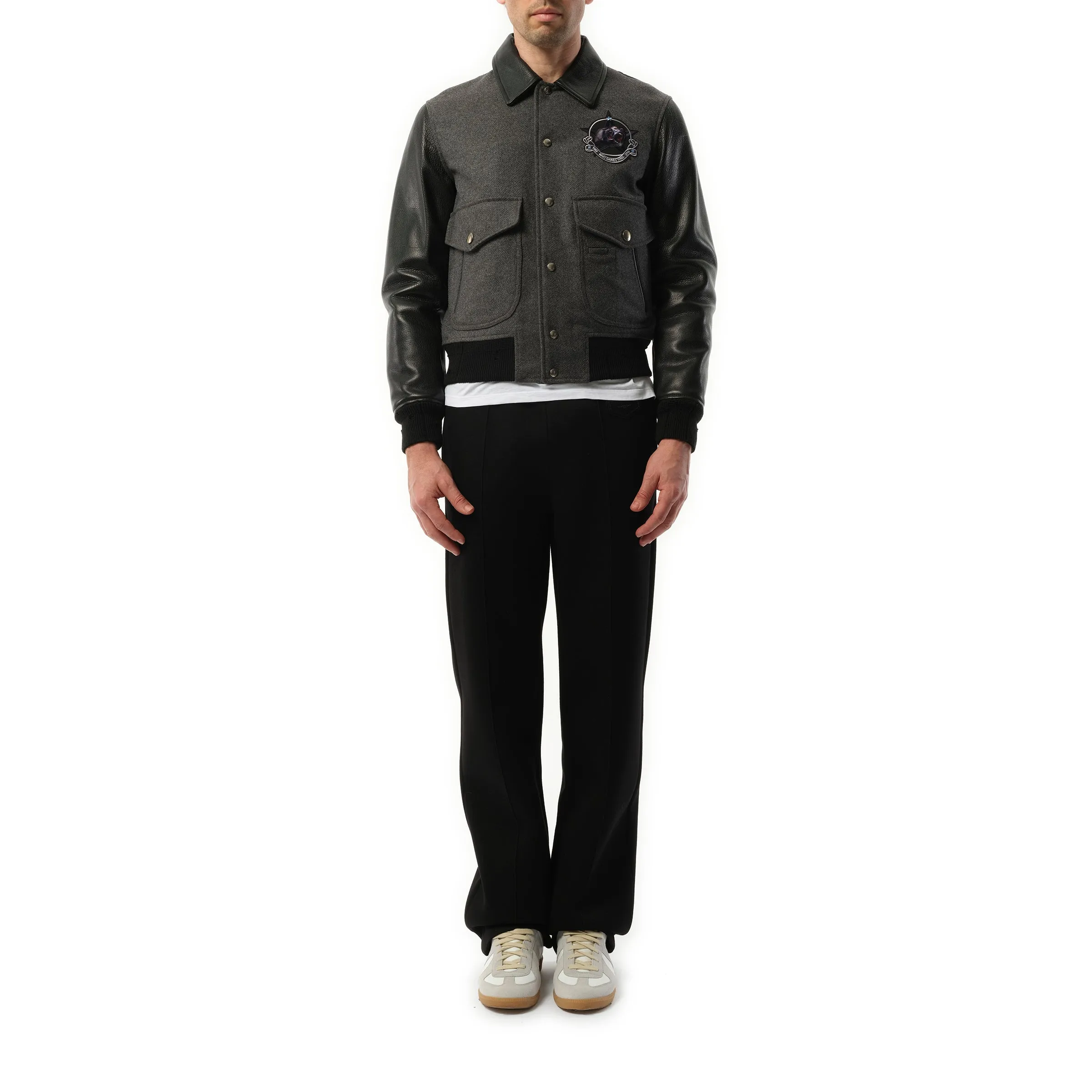 Leather Jacket in Black sold by MARAIS product image thumbnail 4