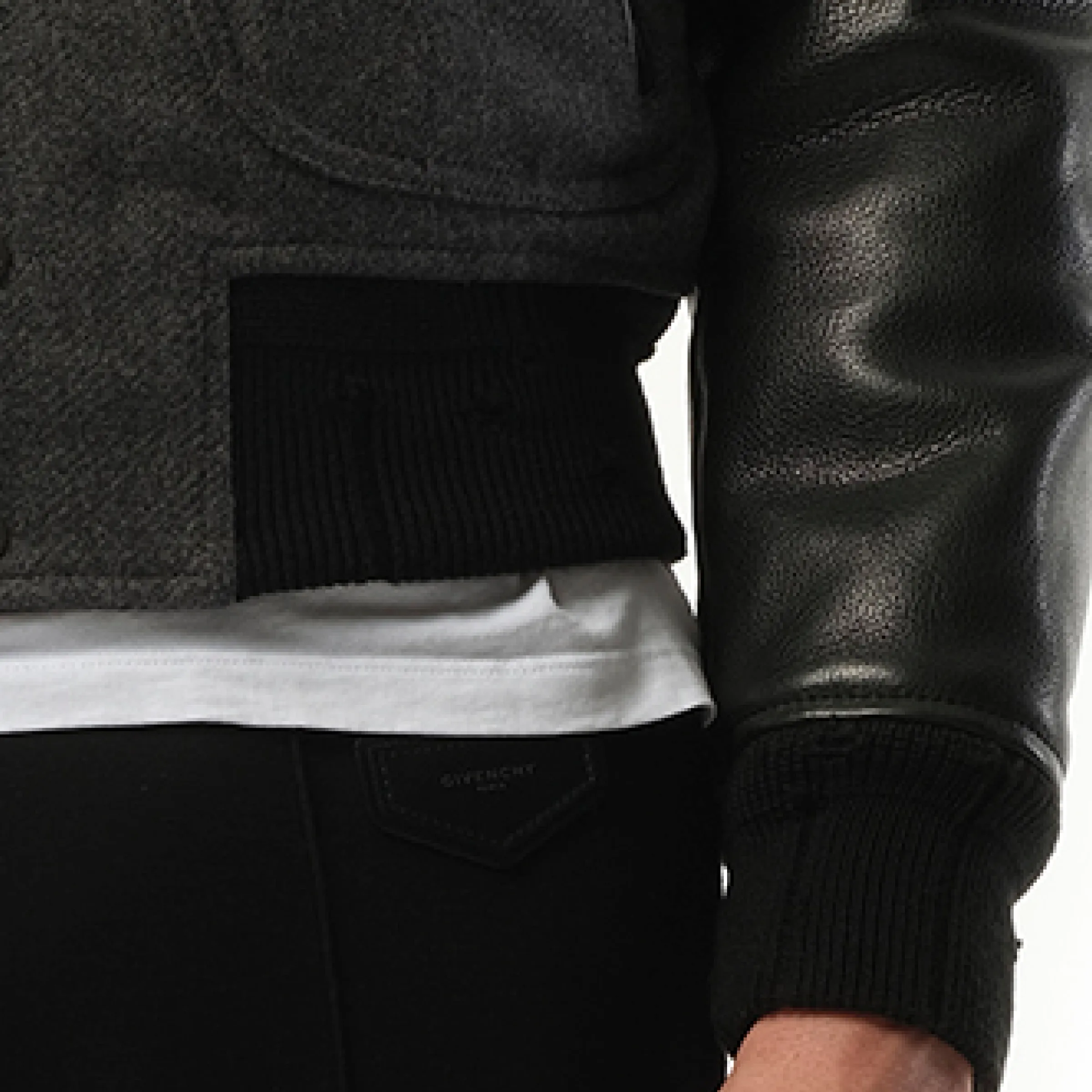 Leather Jacket in Black sold by MARAIS product image thumbnail 3