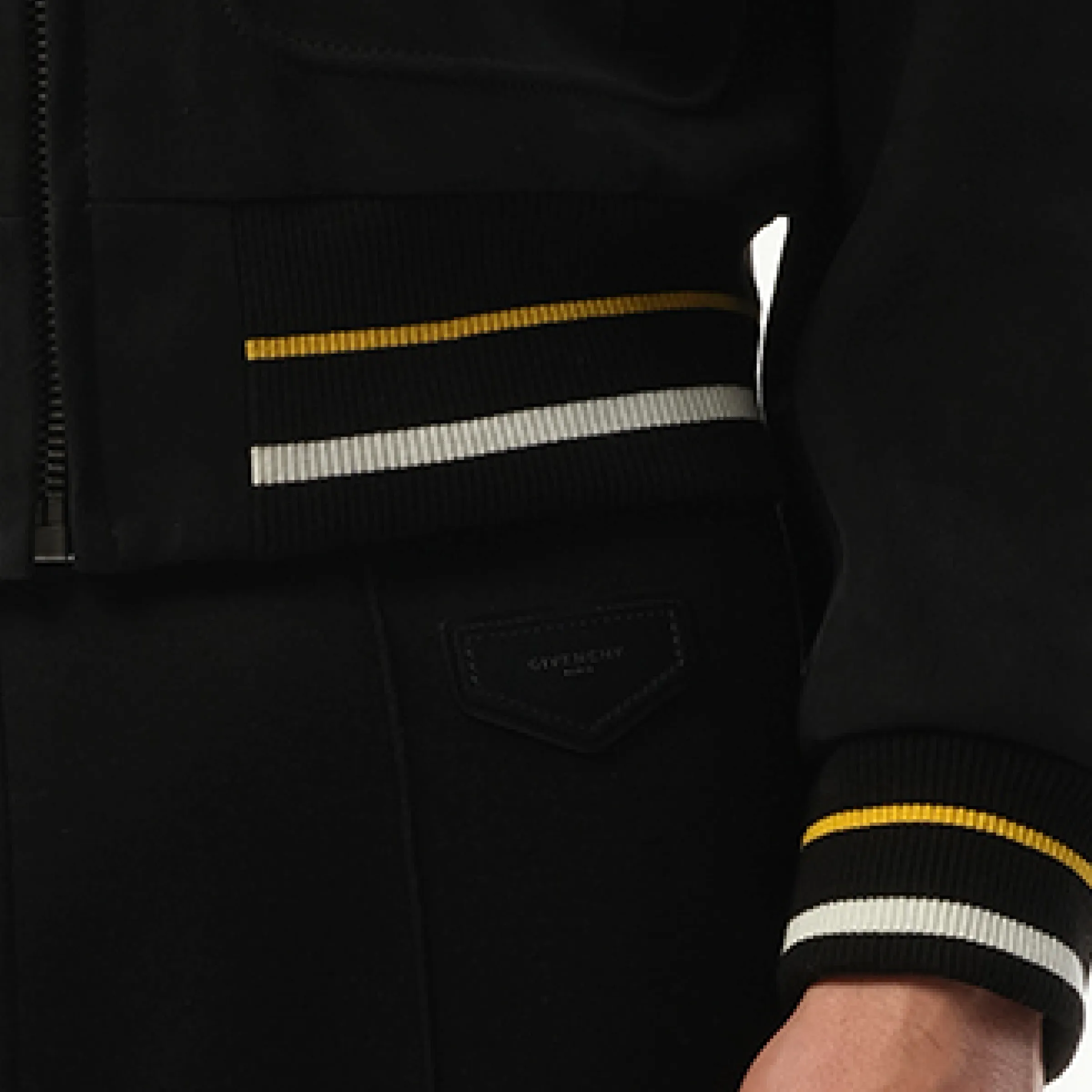 Leather Bomber Jacket in Black sold by MARAIS product image thumbnail 3