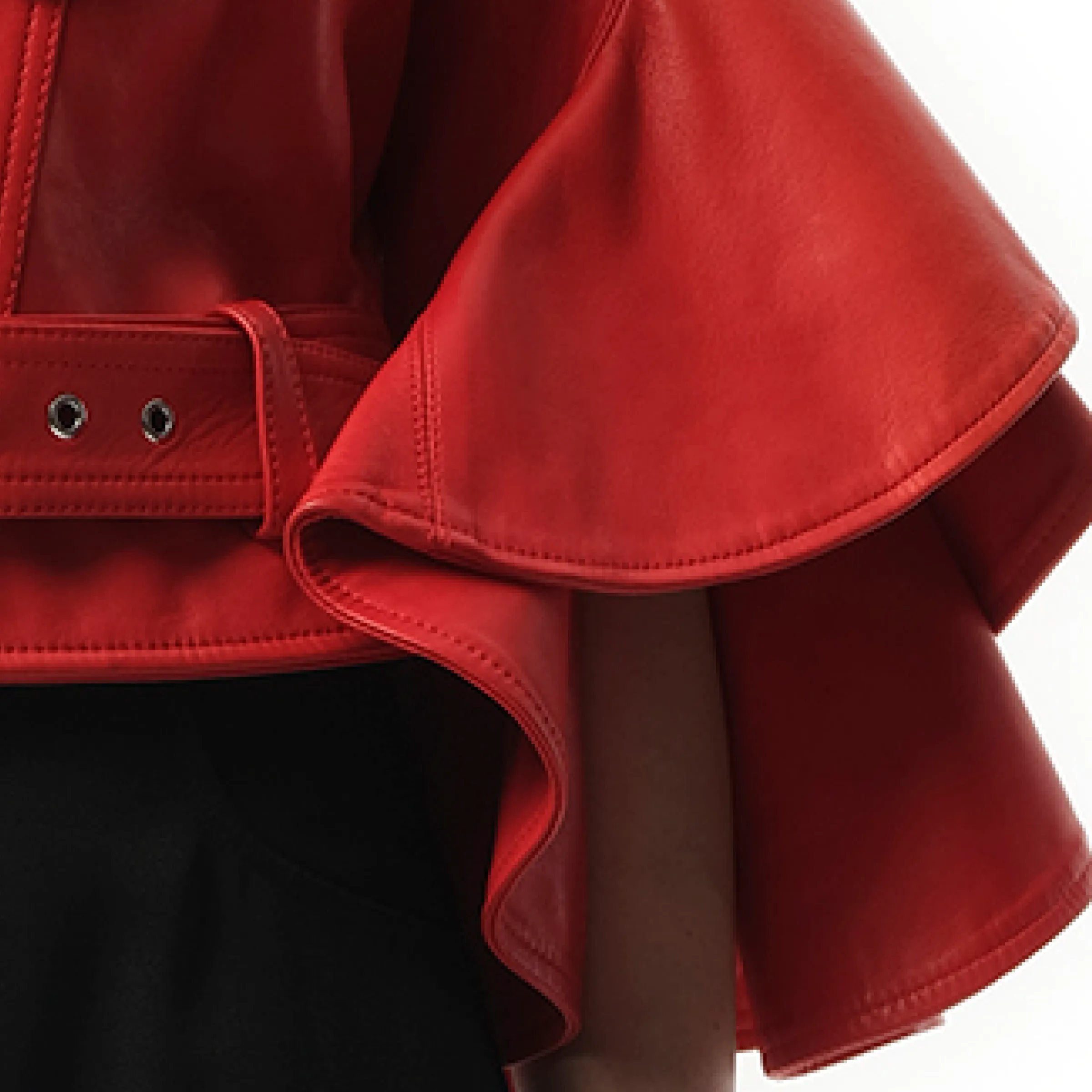 Leather Jacket in Red sold by MARAIS product image thumbnail 3