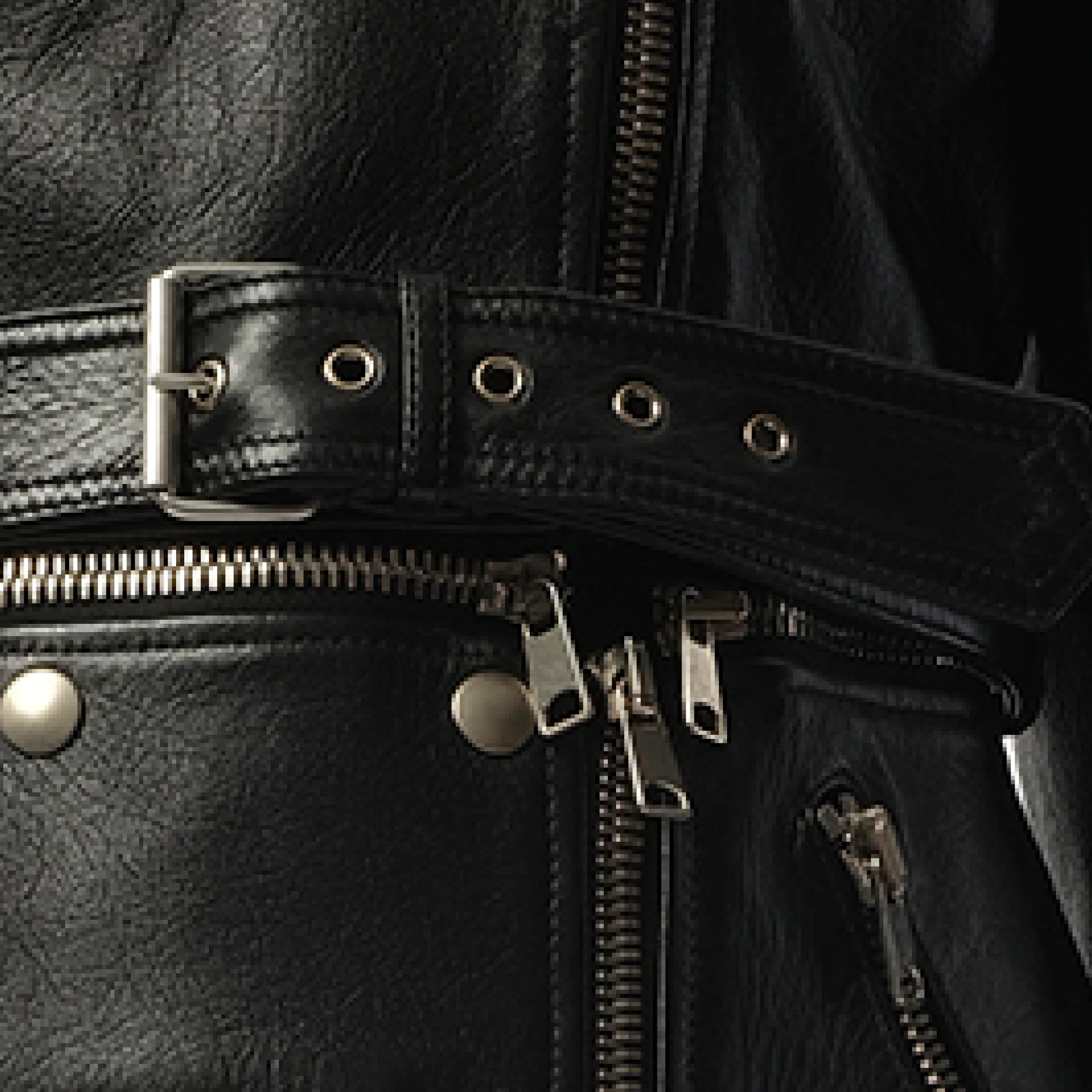 Zip Dt Biker in Black sold by MARAIS product image thumbnail 3