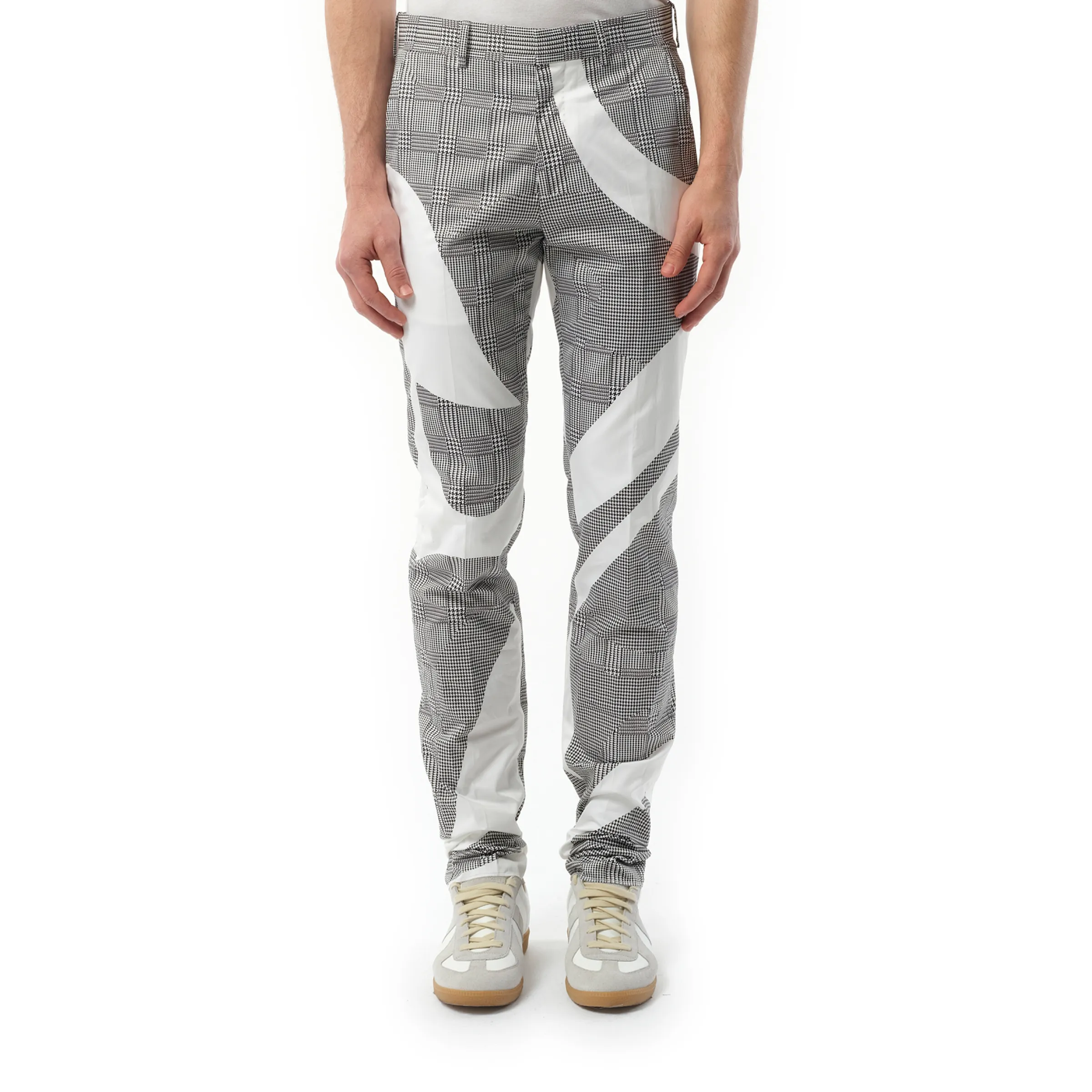 Pants in White/Black sold by MARAIS