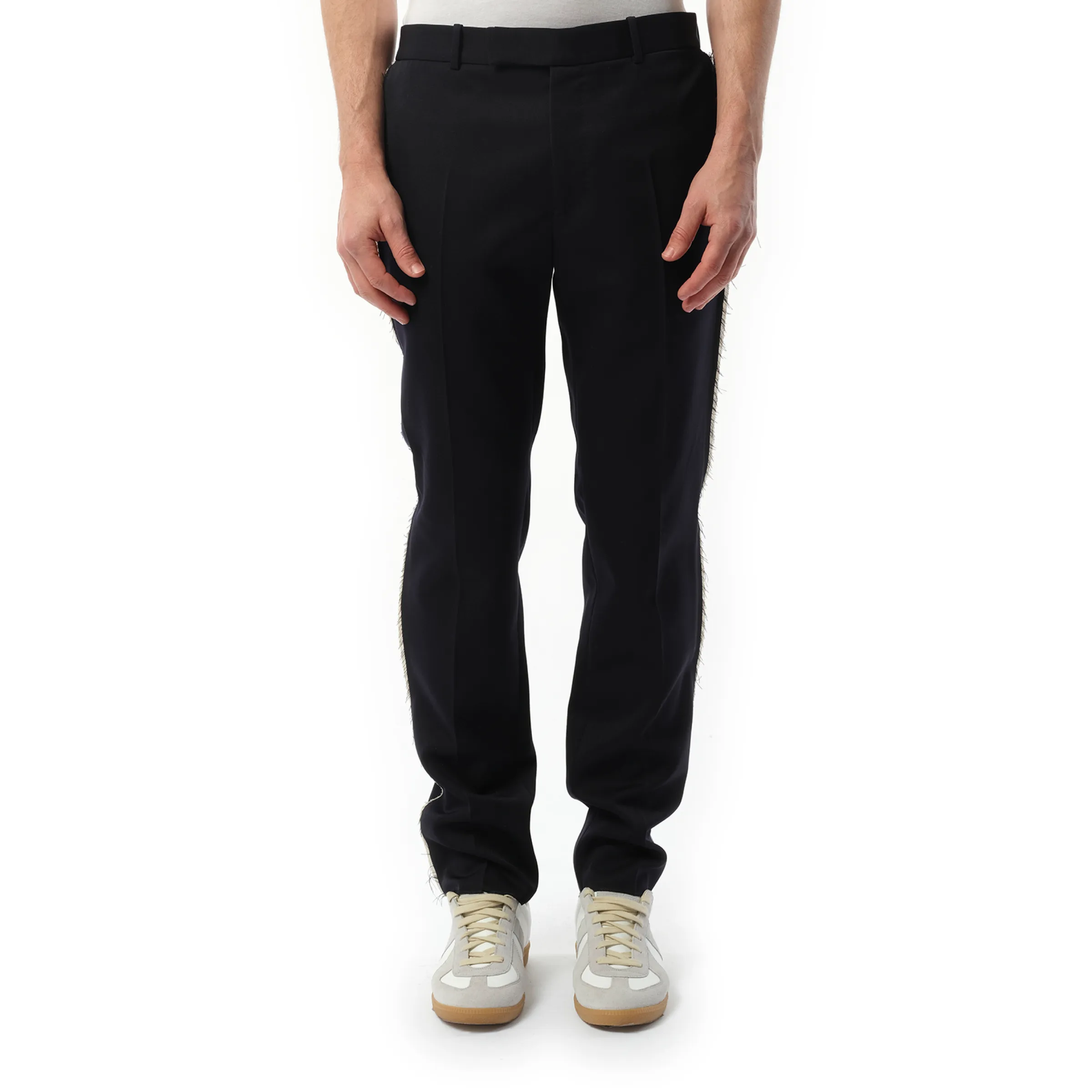 Slim Cut Pants in Navy sold by MARAIS