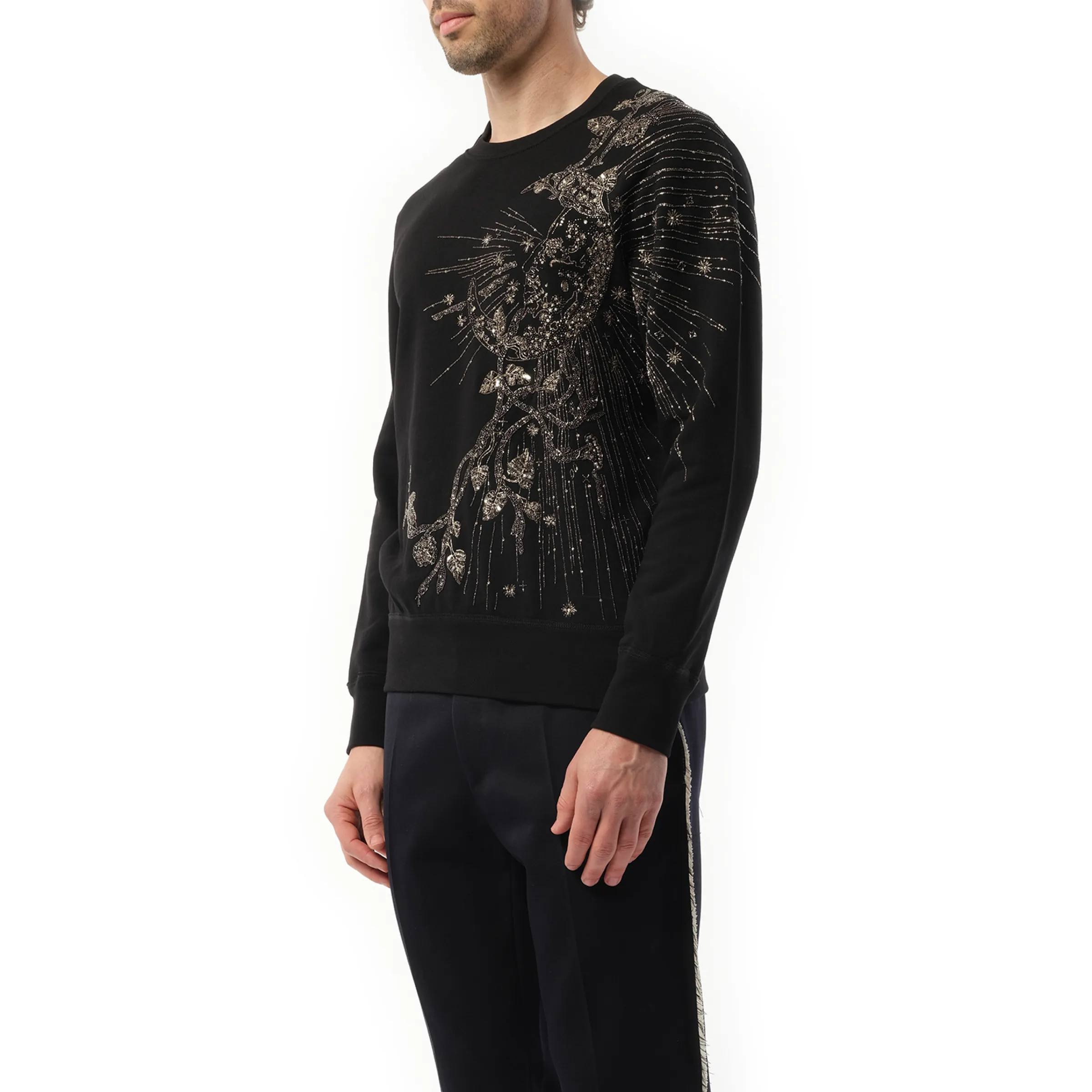 Emb Sweatshirt in Black sold by MARAIS product image thumbnail 5