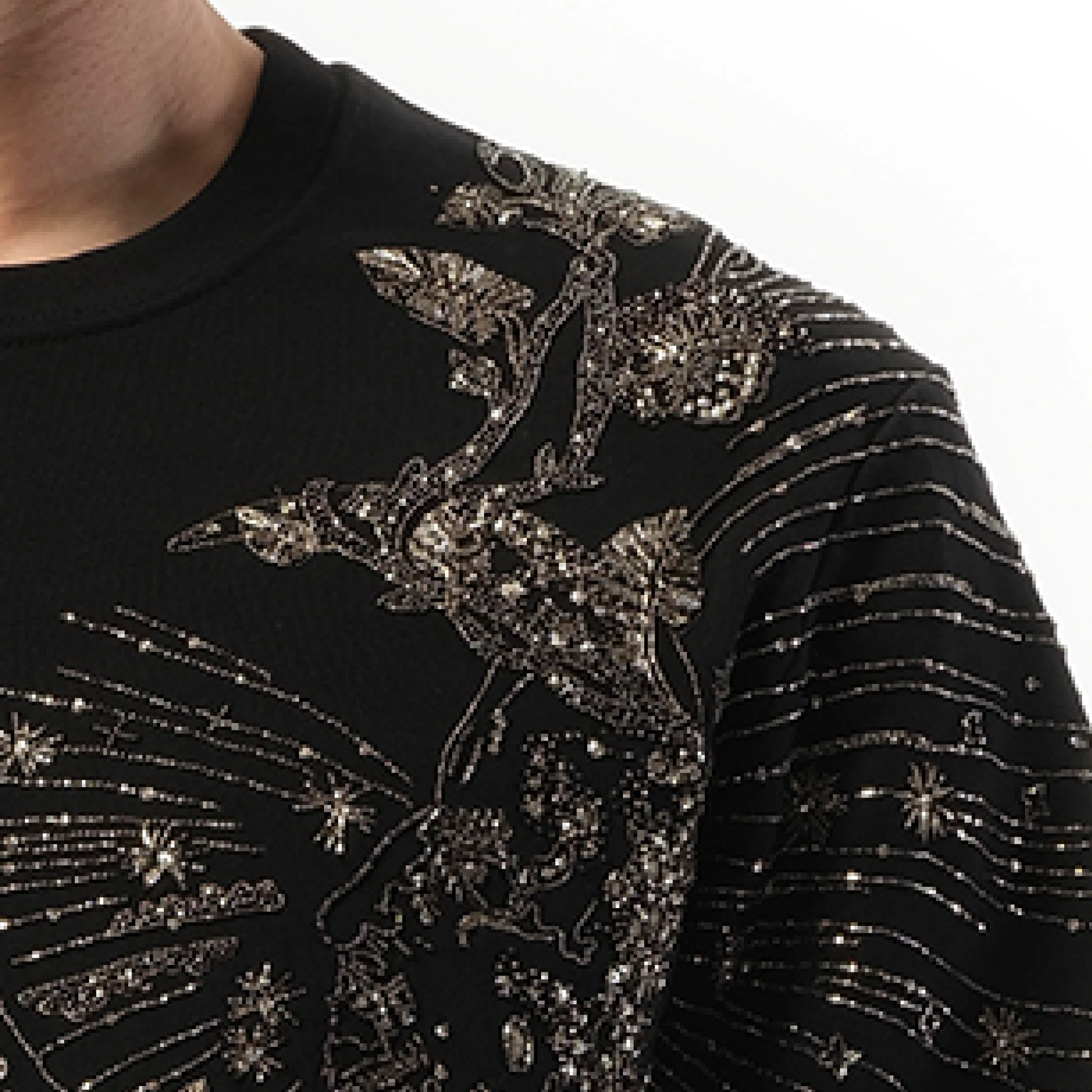 Emb Sweatshirt in Black sold by MARAIS product image thumbnail 2