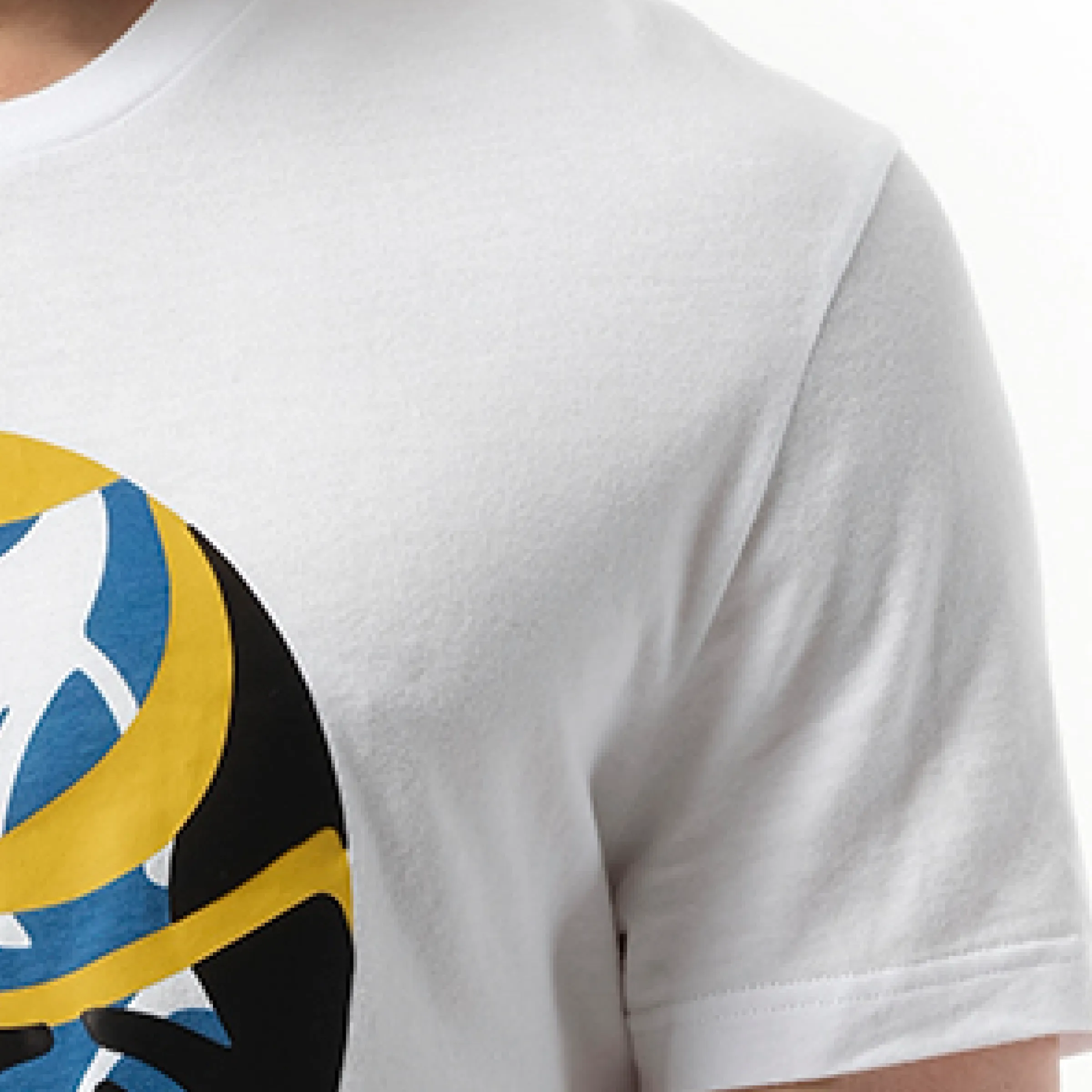 Abstract Yellow Skull T-Shirt in White sold by MARAIS product image thumbnail 2