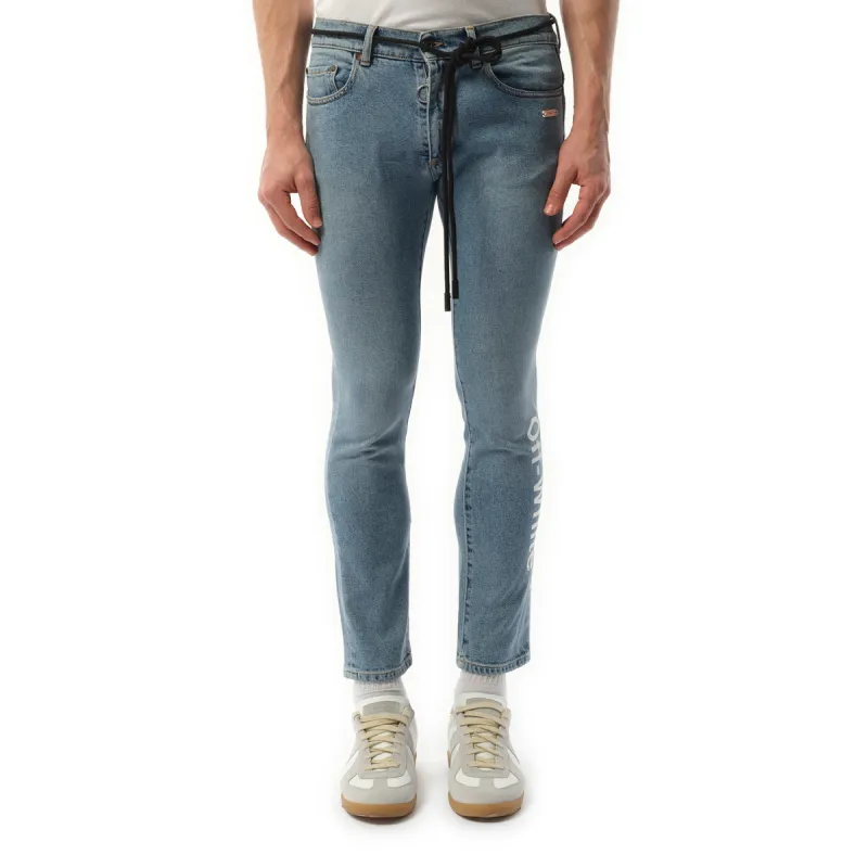 Skinny Denim Jeans in Bleach sold by MARAIS