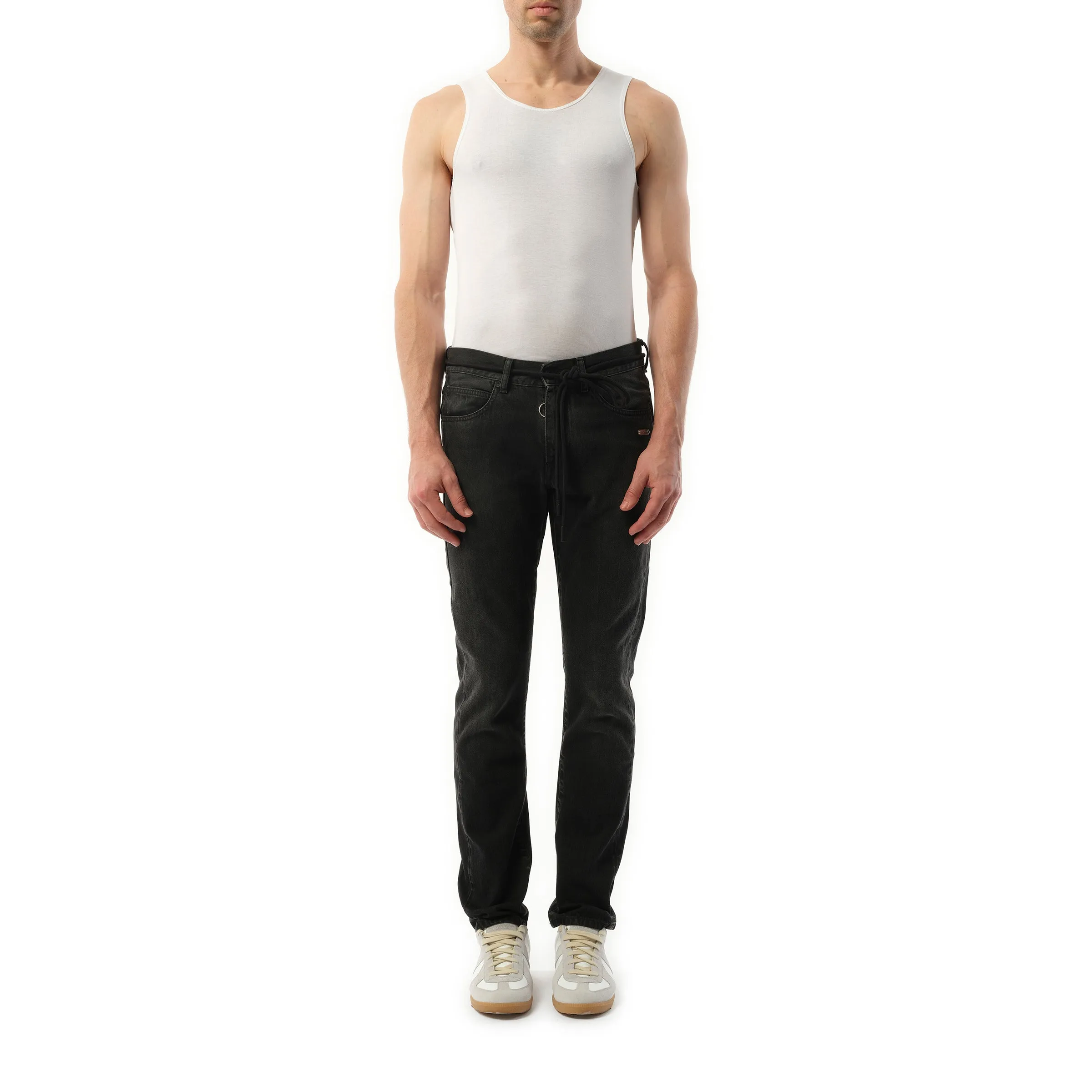 Slim Back Dart Jeans in Grey sold by MARAIS product image thumbnail 4