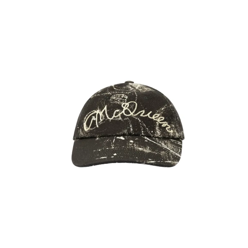 Deakin Cap in Black made by Alexander McQueen
