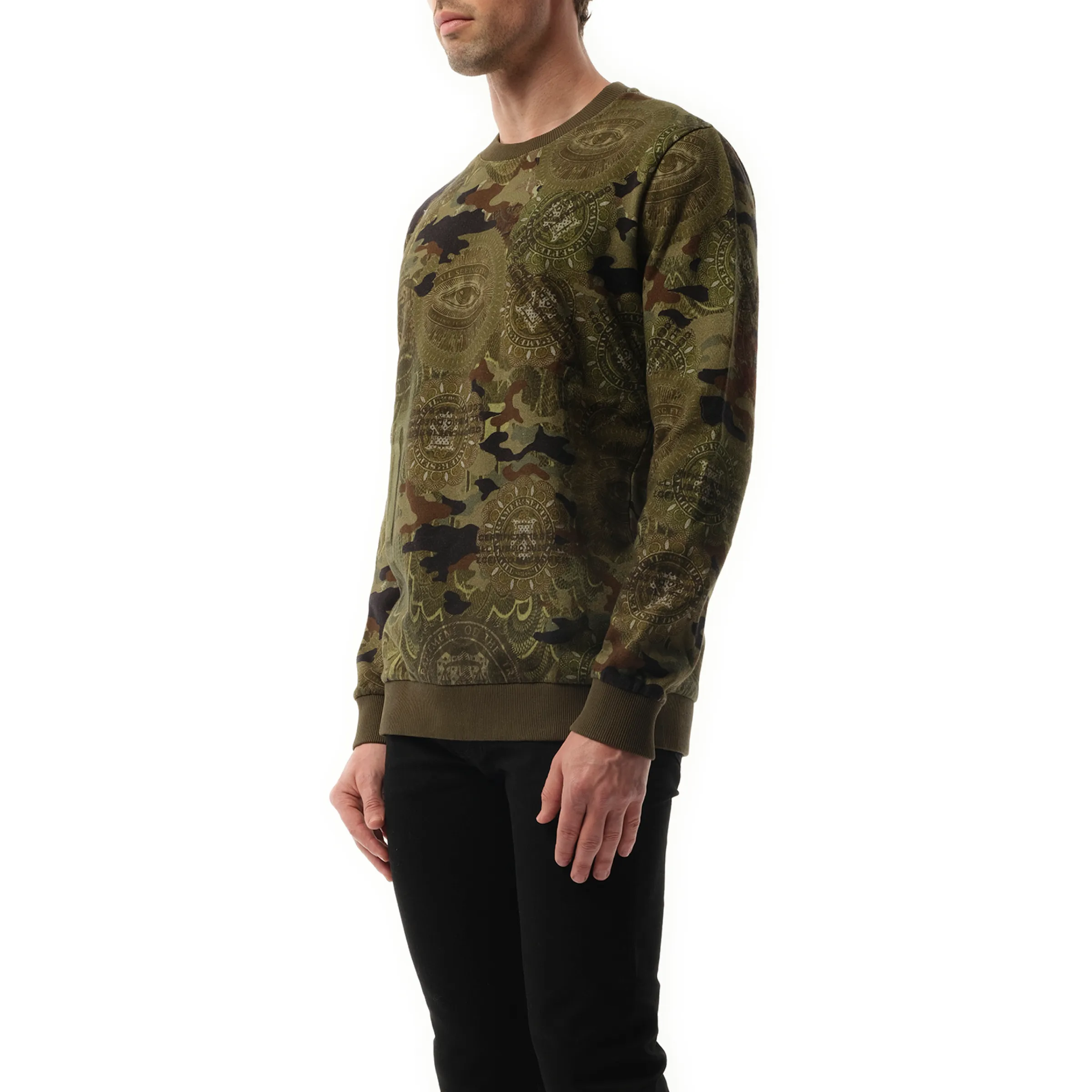 Podium Dollar Sweatshirt in Khaki sold by MARAIS product image thumbnail 5