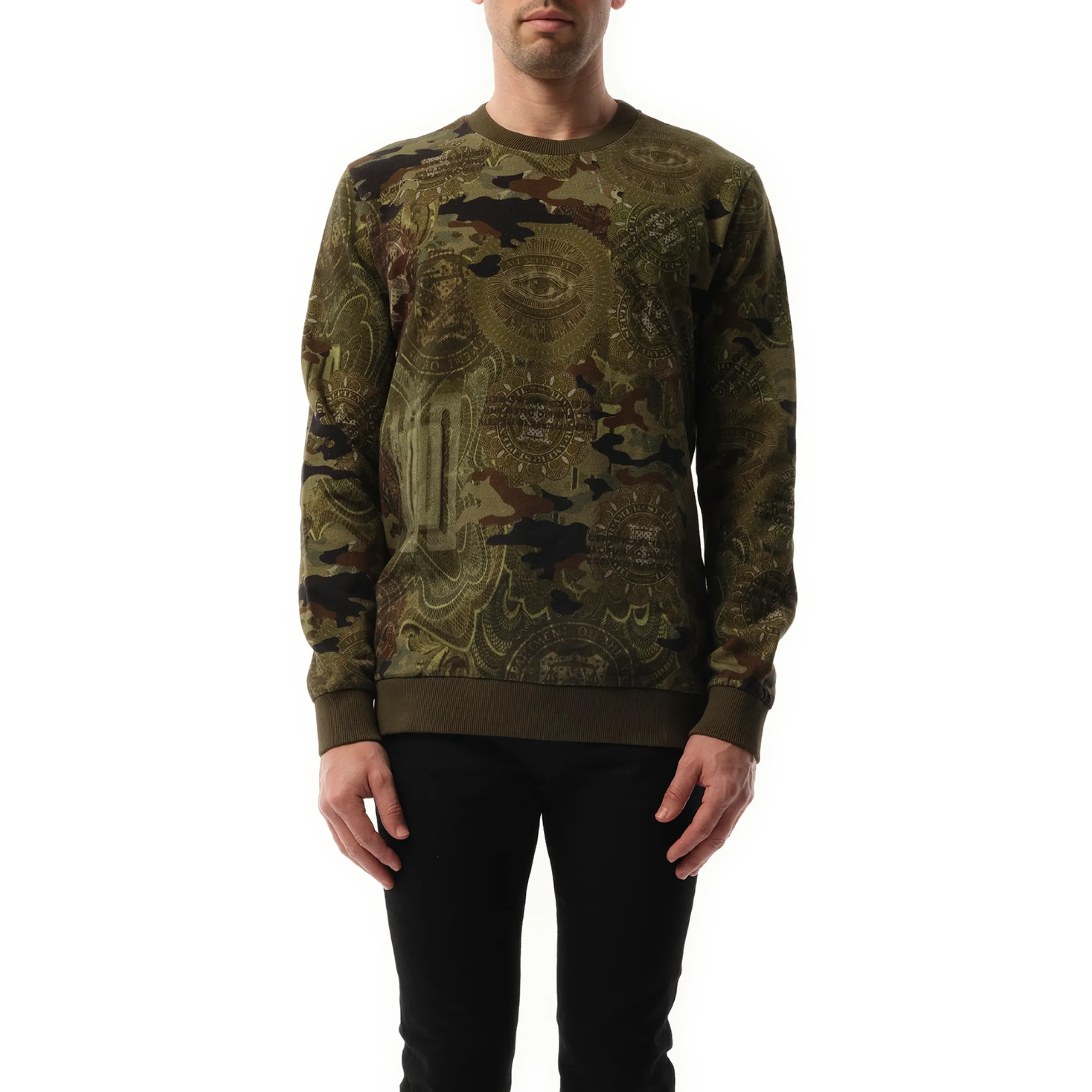 Podium Dollar Sweatshirt in Khaki sold by MARAIS